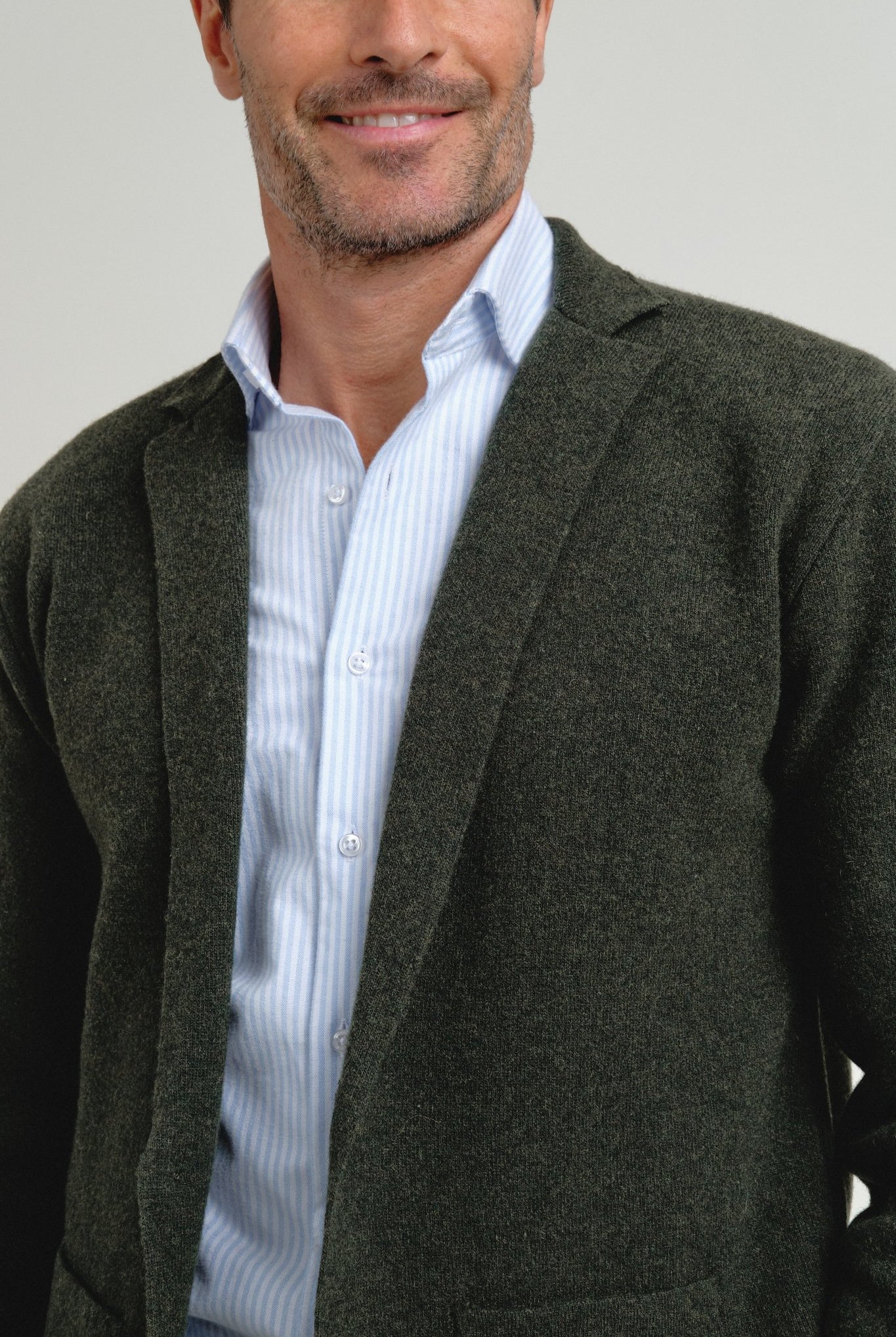 Americana de punto Clark Verde - Sohhan