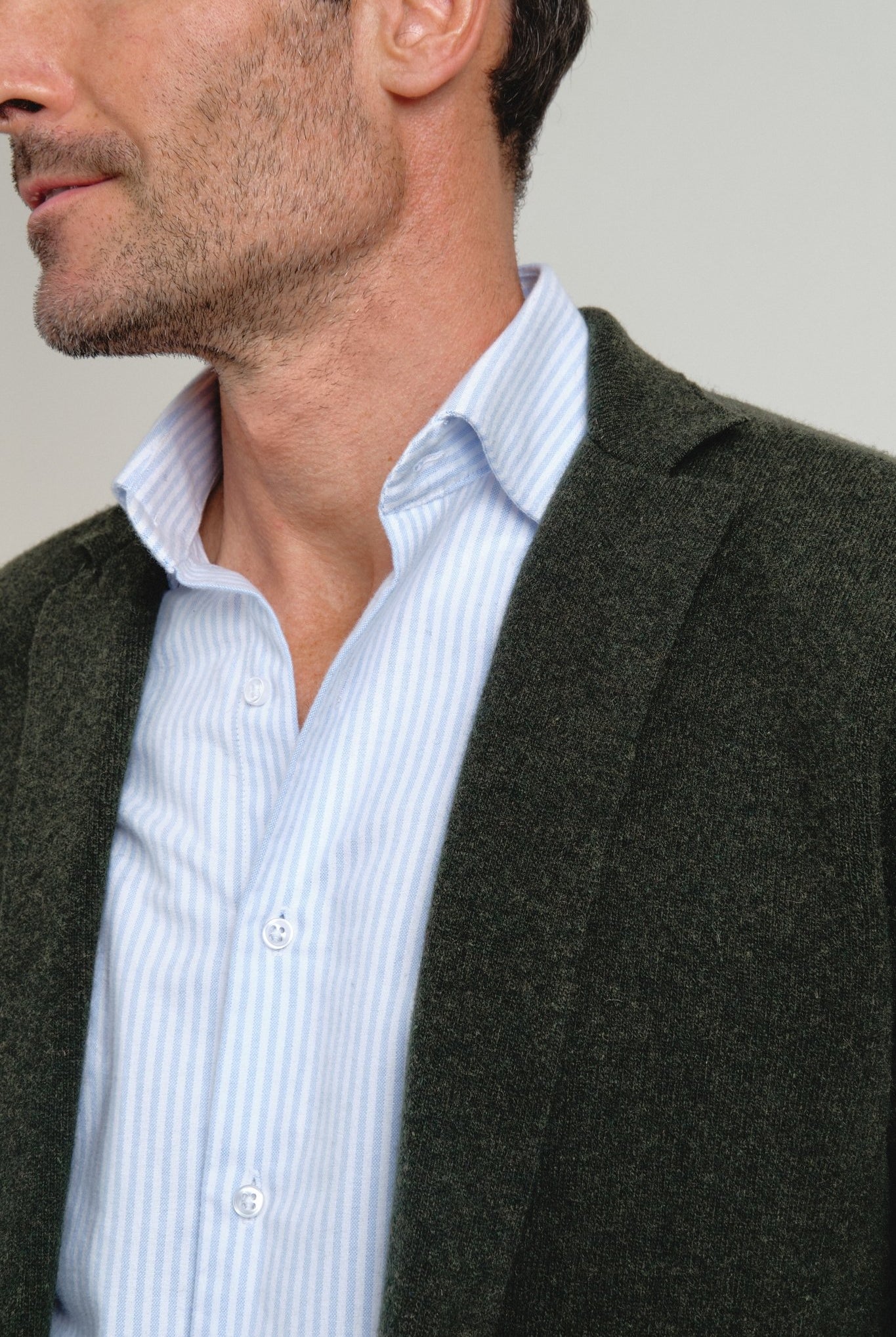 Americana de punto Clark Verde - Sohhan