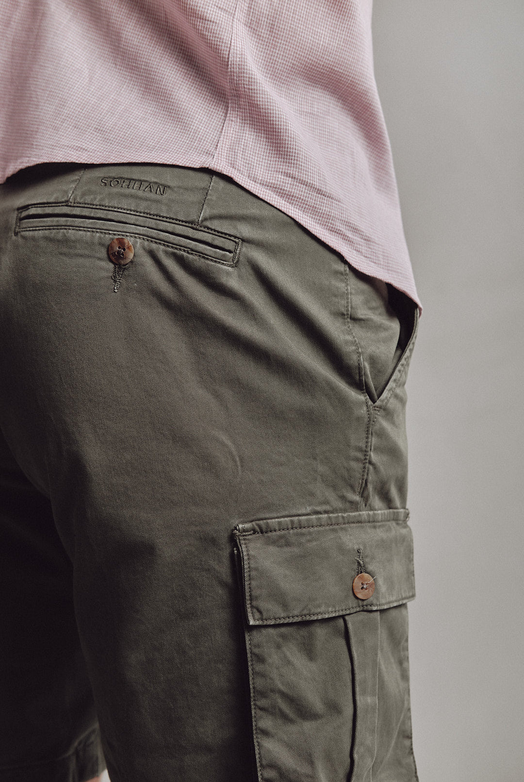 Bermuda Cargo Freddo Verde Khaki - Sohhan