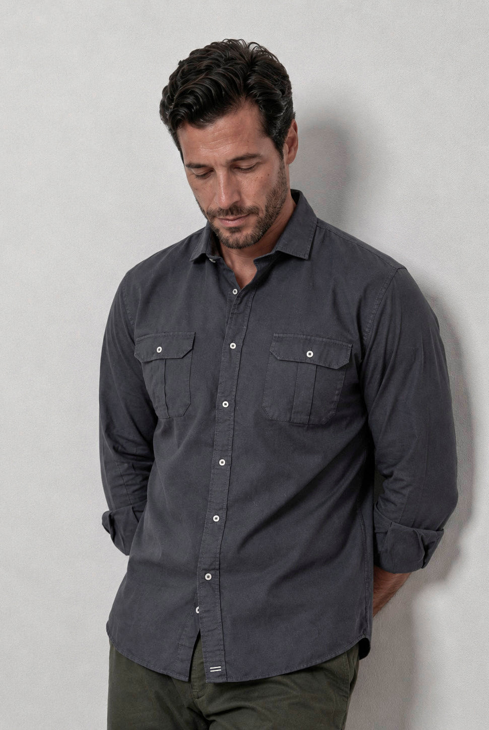 Camisa Dean Colmena Sahara Marino - Sohhan