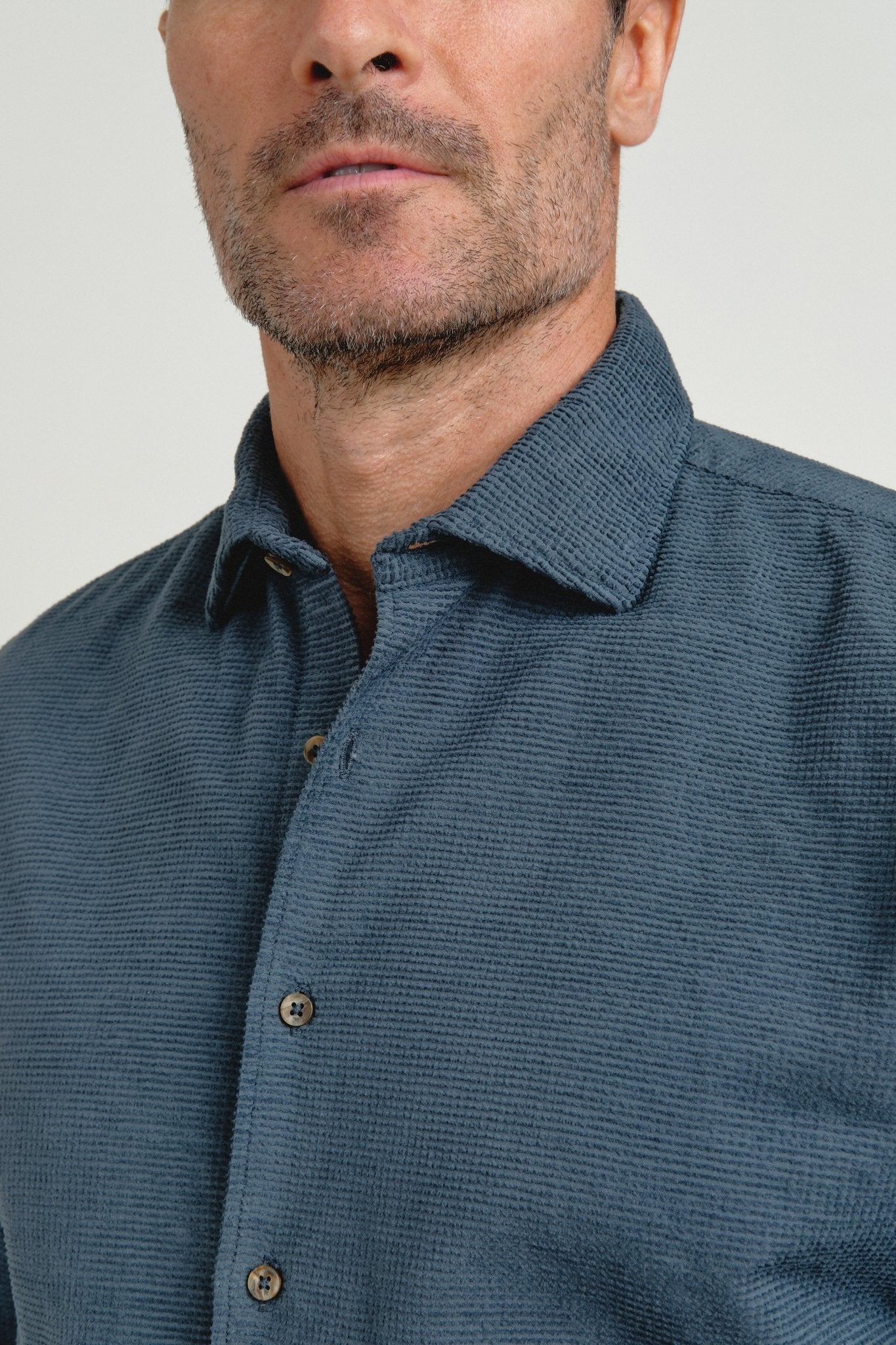 Camisa Fiorenzo Gris Azulado - Sohhan