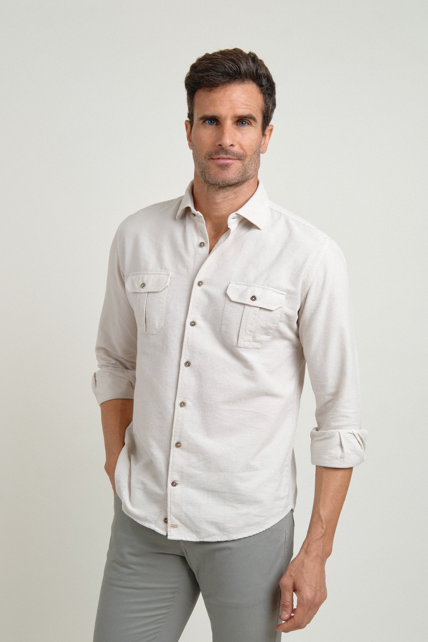Camisa Fiorenzo Sahara Crudo - Sohhan