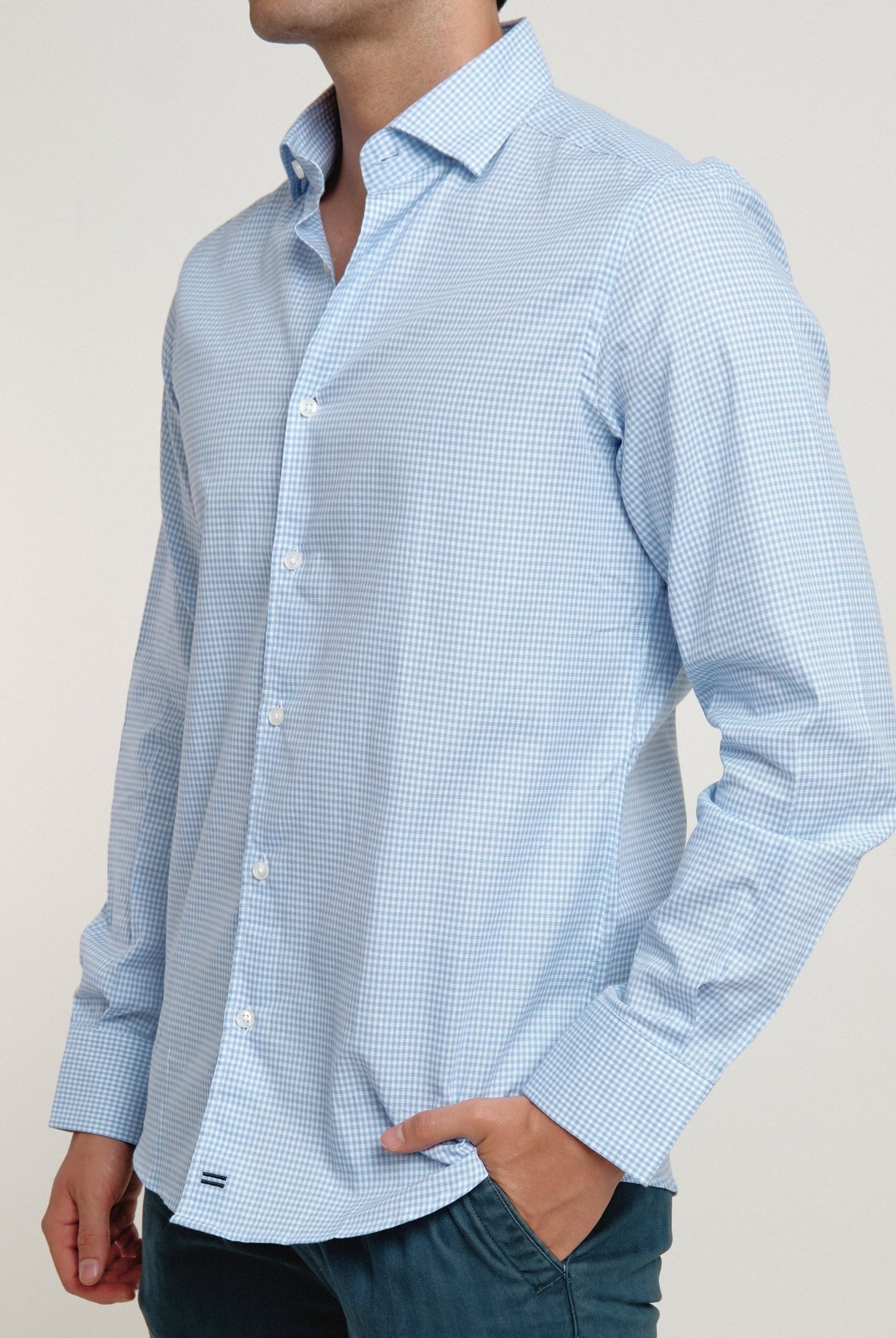 Camisa Hamptons Cuadros Azul - Sohhan