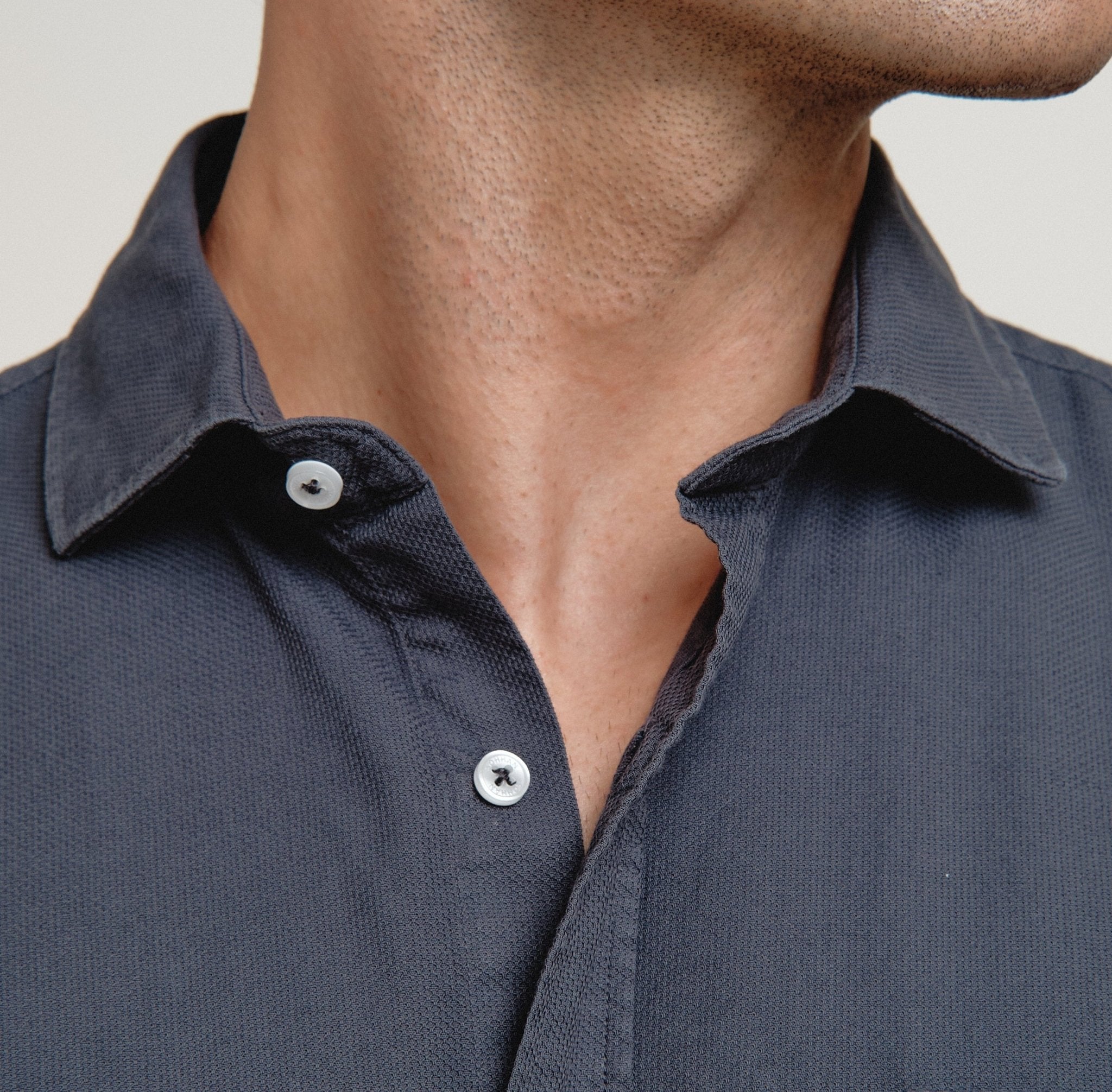 Camisa Harper Estructura Sahara Marino - Sohhan