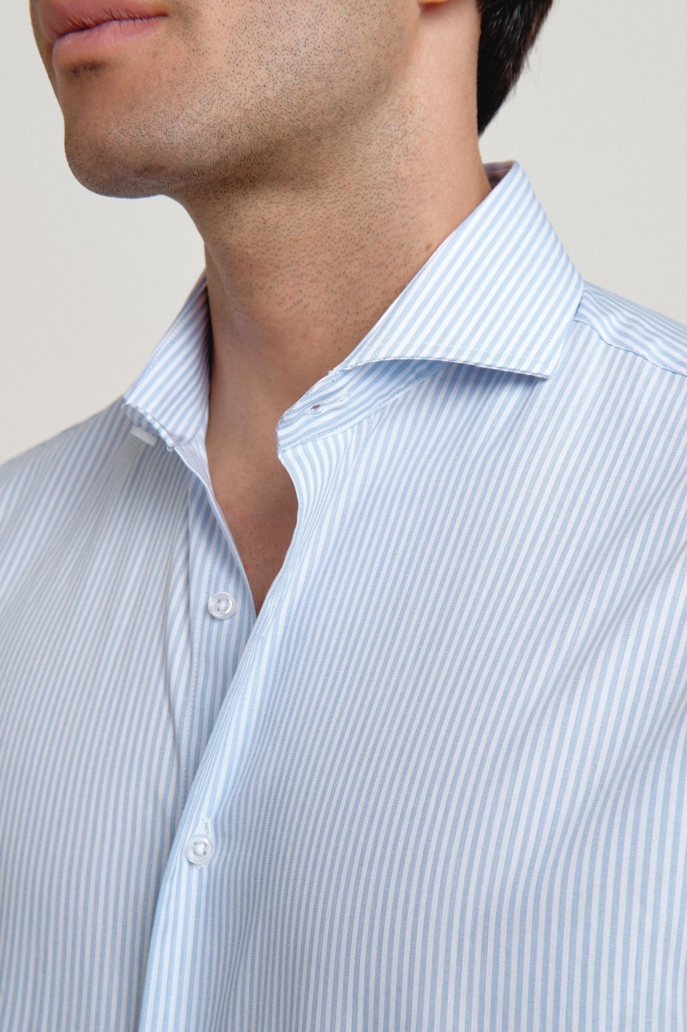 Camisa Harry Rayas Celeste - Sohhan