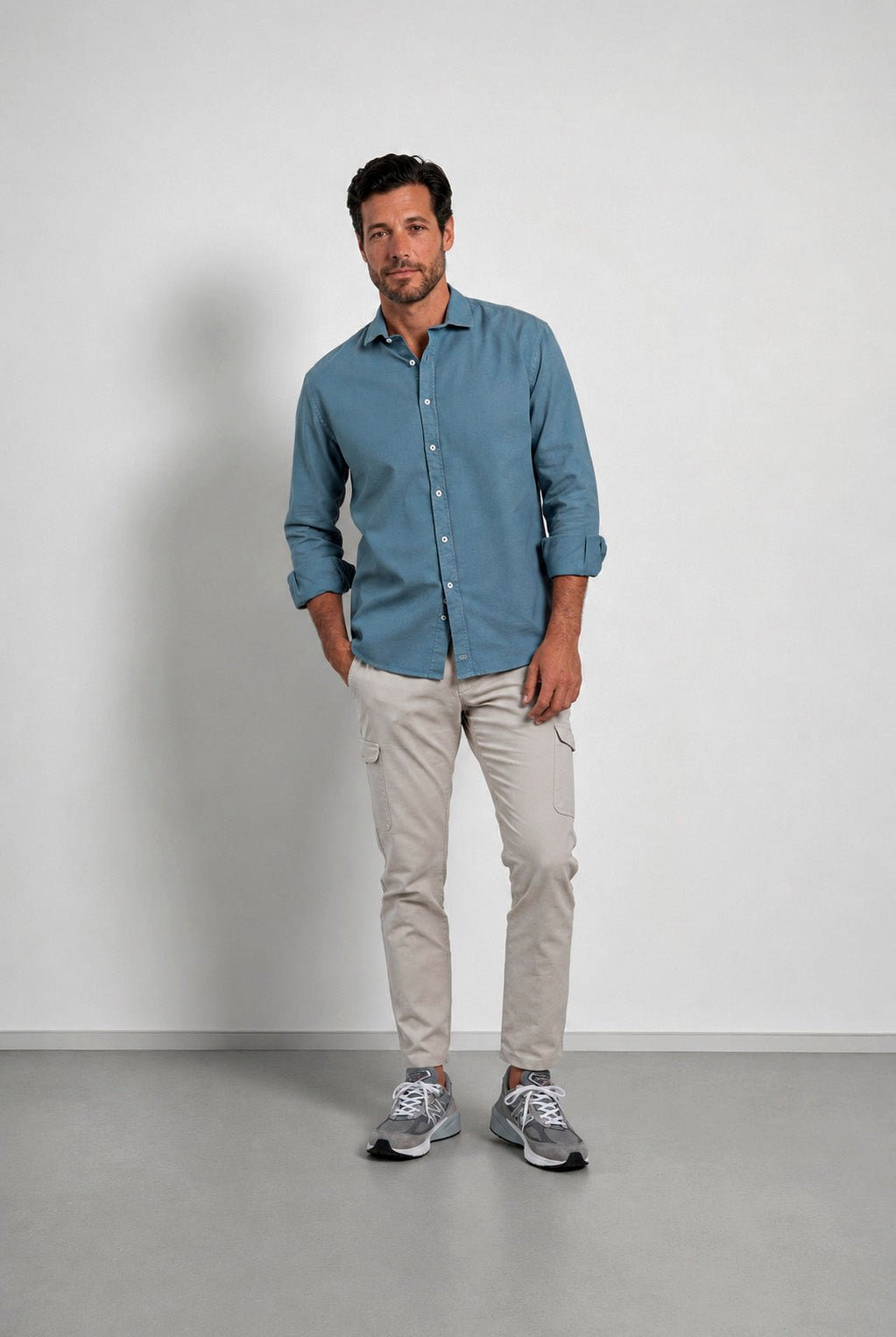 Camisa Holt Colmena Azul - Sohhan