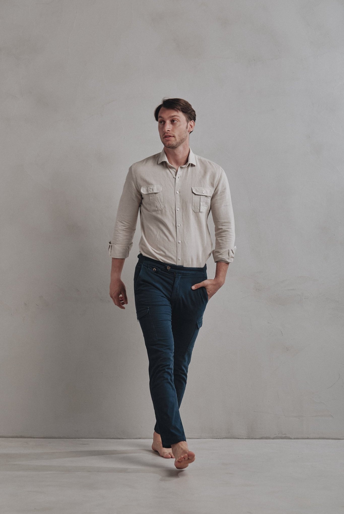 Camisa Lino Ipanema Crudo - Sohhan