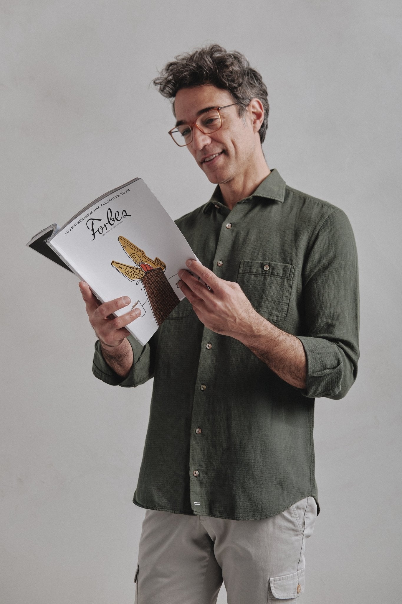 Camisa Lino Lucca Sahara Verde - Sohhan