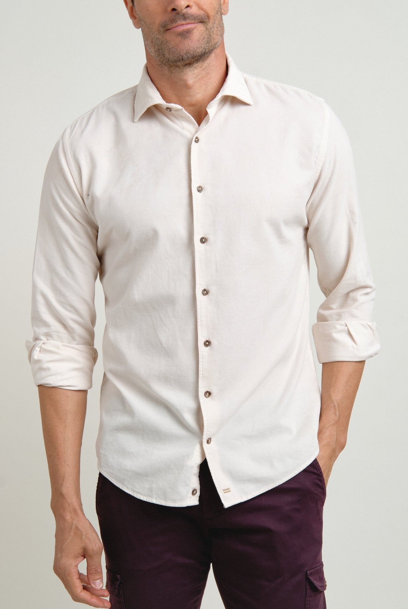 Camisa Micropana Tissor Crudo - Sohhan