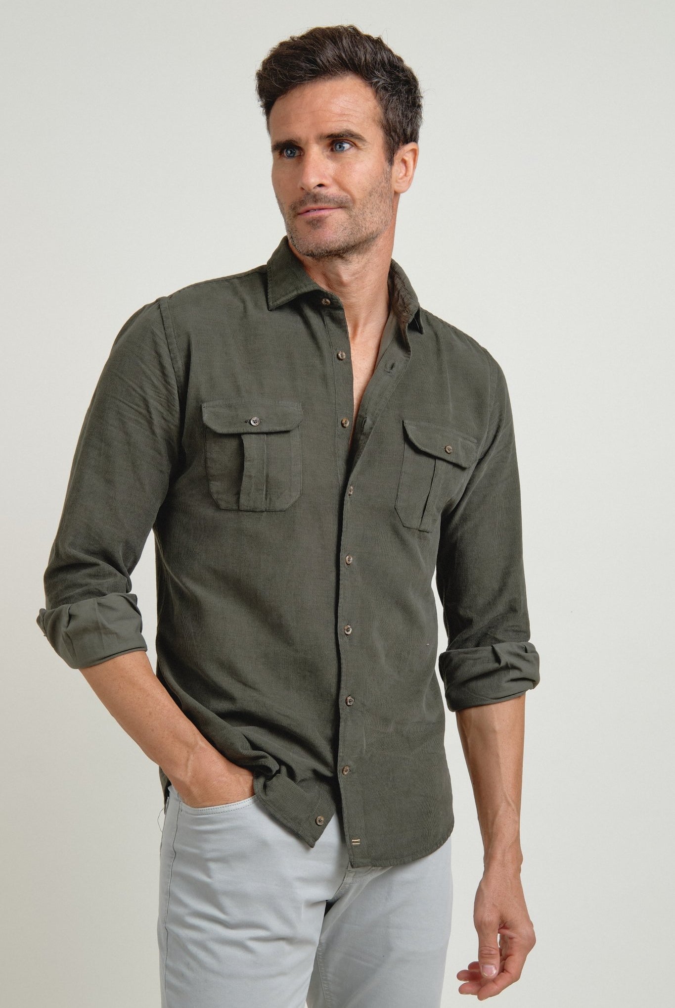 Camisa Micropana Tissor Sahara Verde - Sohhan