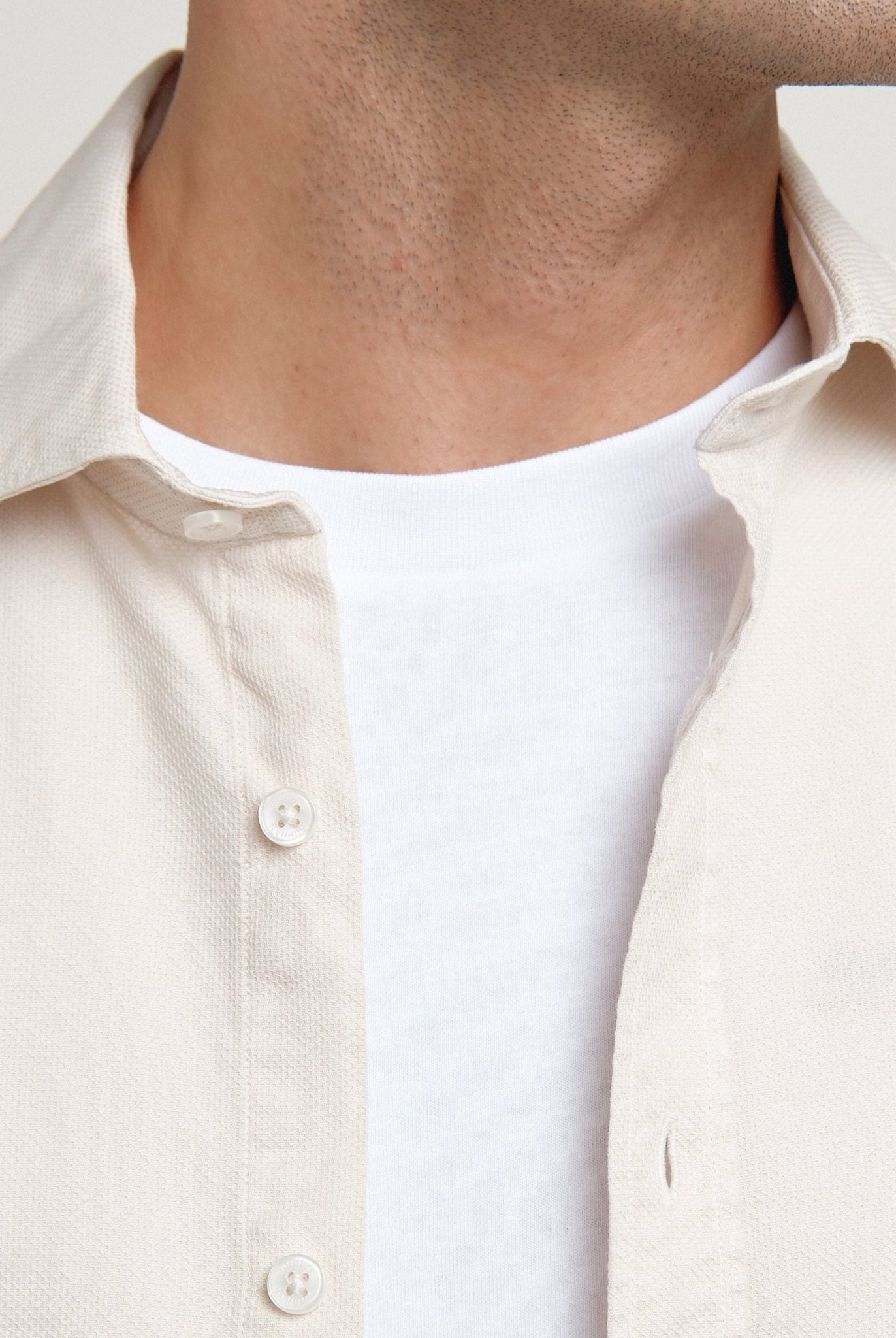 Camisa Nomad Estructura Crudo - Sohhan