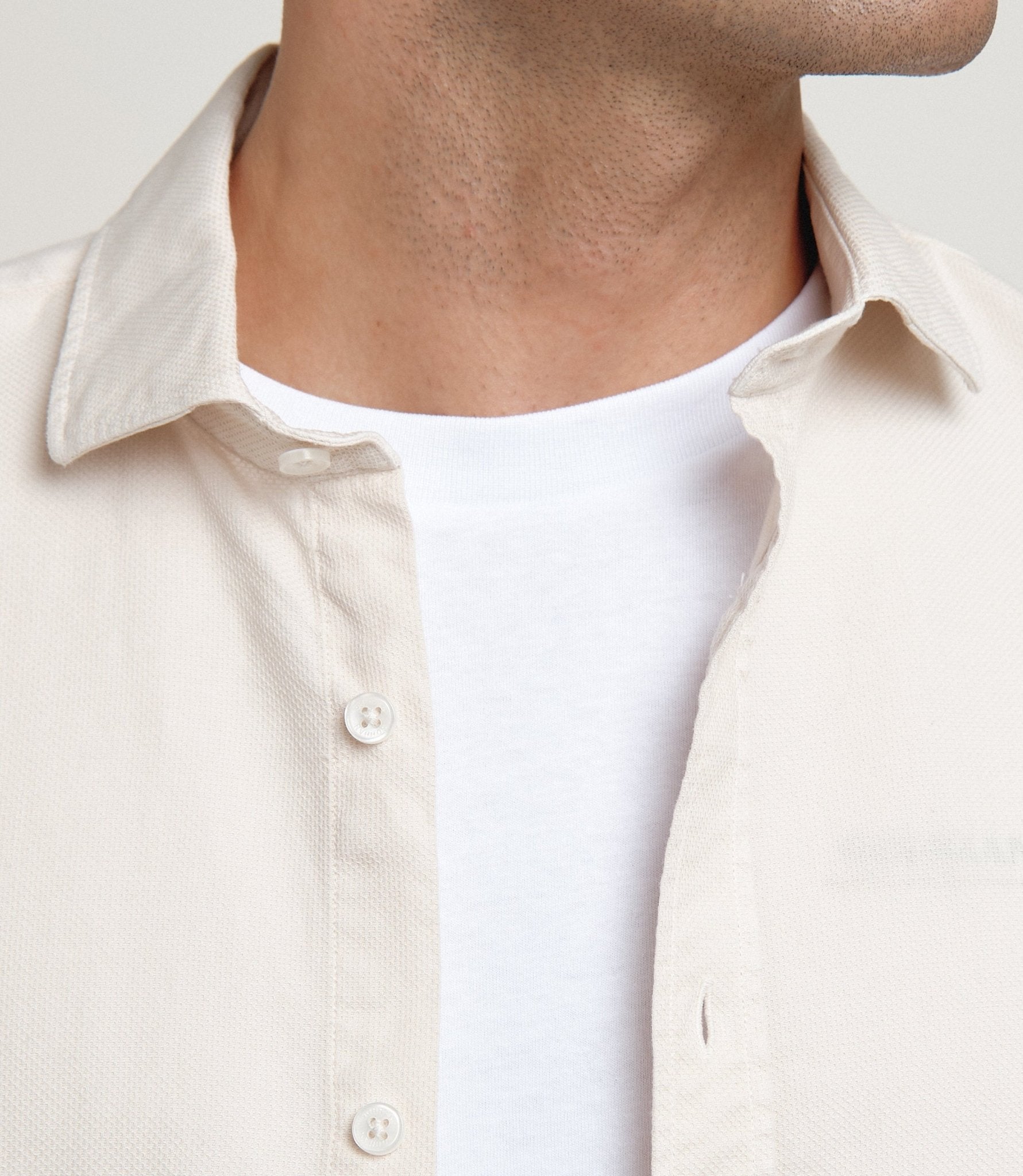 Camisa Nomad Estructura Crudo - Sohhan