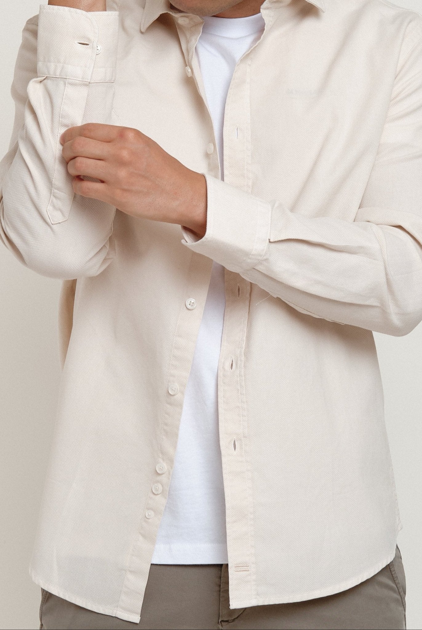 Camisa Nomad Estructura Crudo - Sohhan