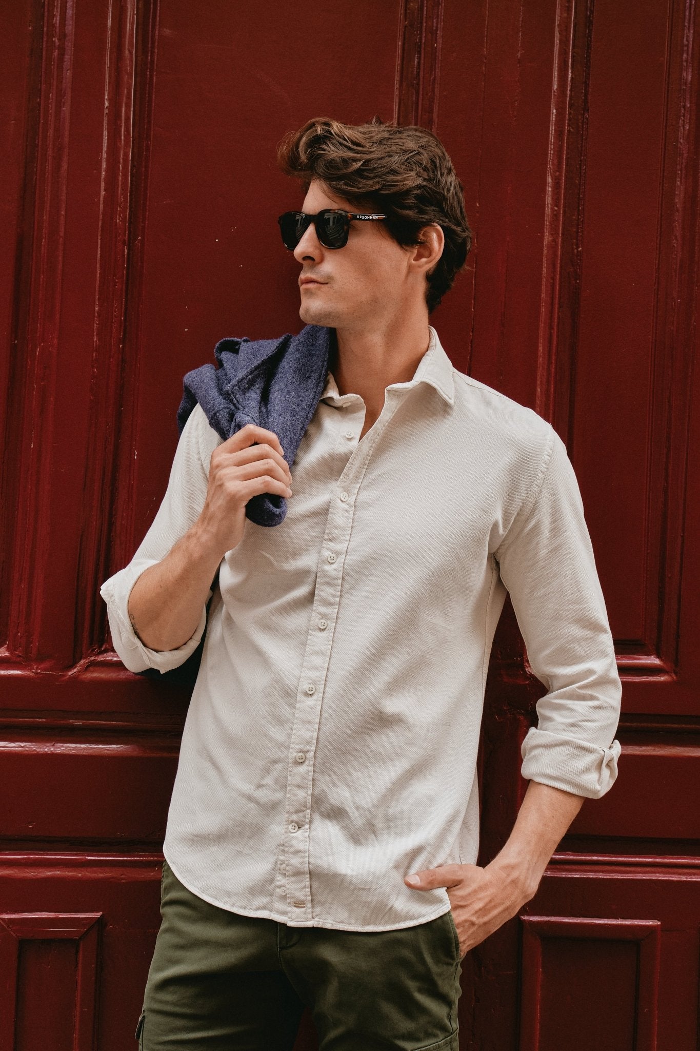 Camisa Nomad Estructura Crudo - Sohhan