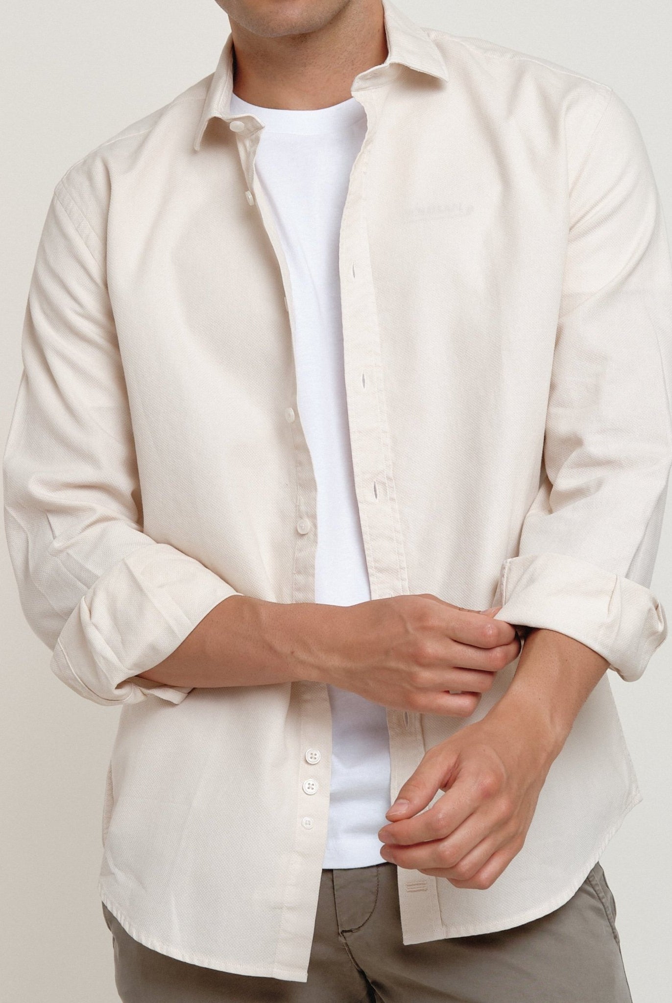 Camisa Nomad Estructura Crudo - Sohhan