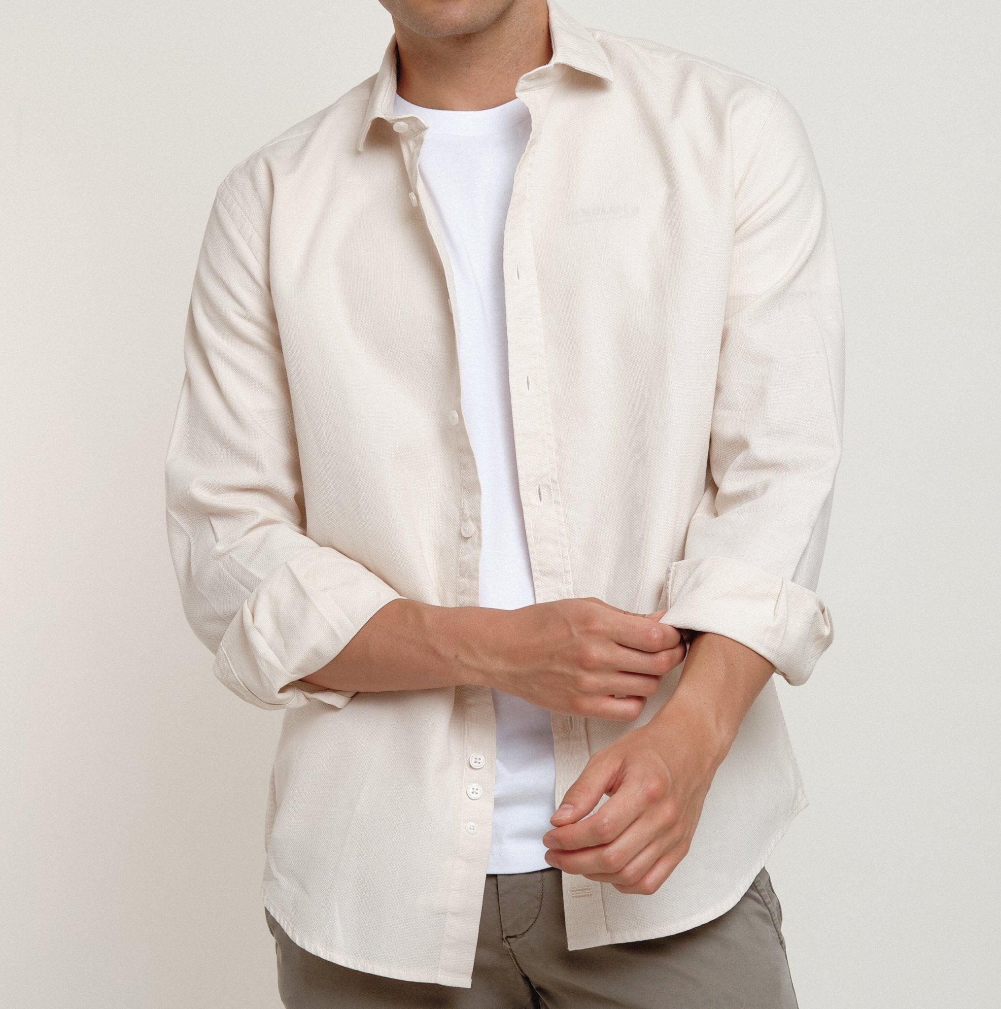 Camisa Nomad Estructura Crudo - Sohhan