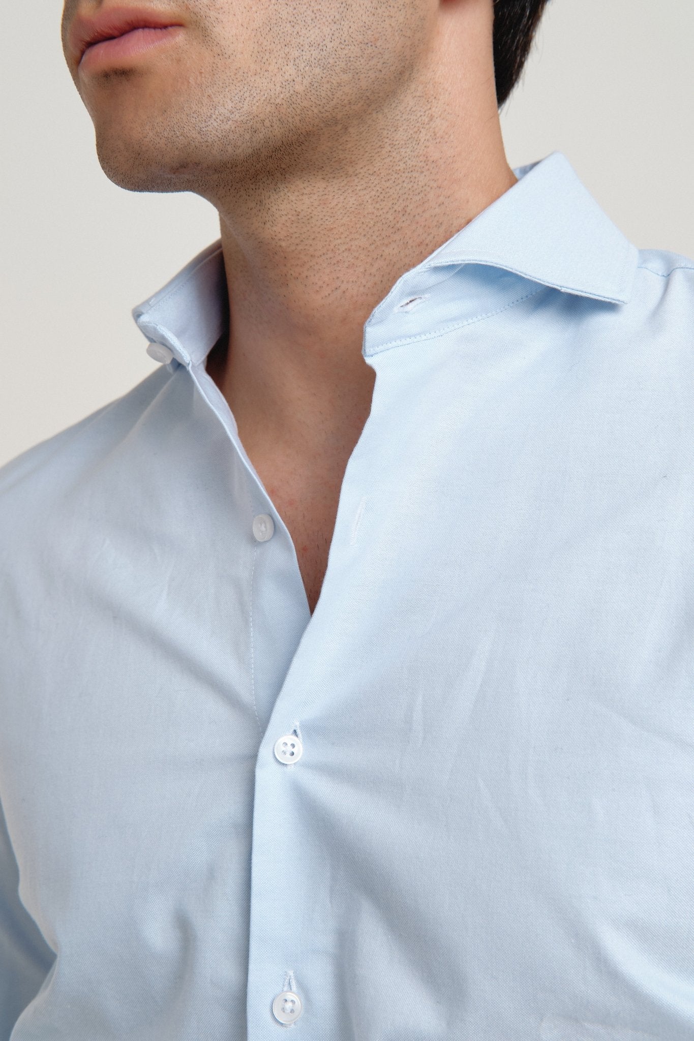 Camisa Oxford Classic Doble Puño Celeste - Sohhan