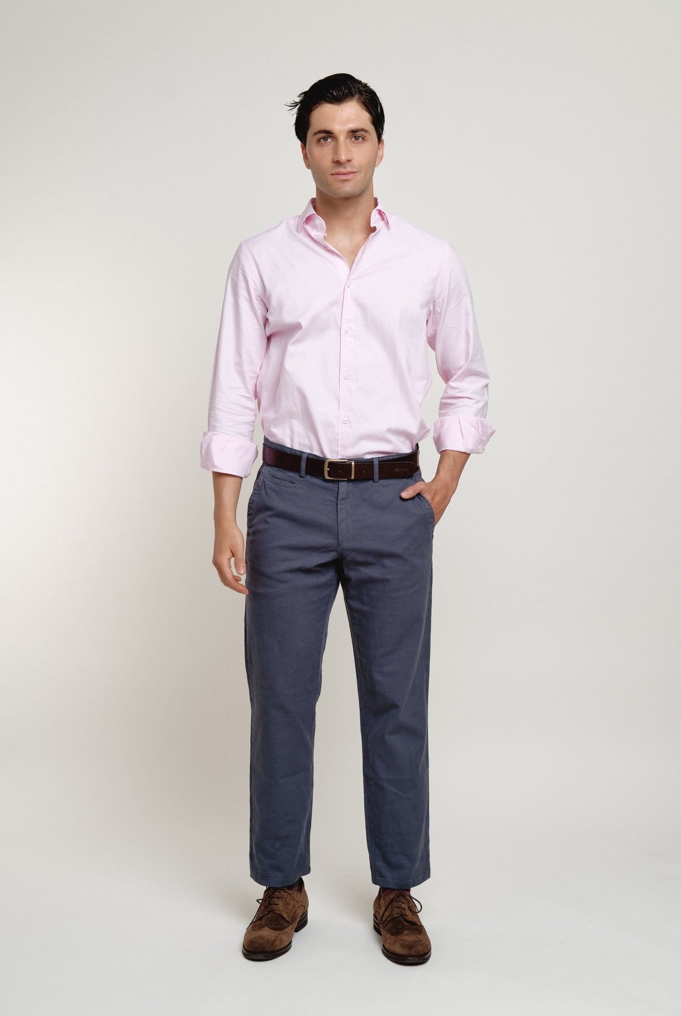 Camisa Oxford Classic Rosa - Sohhan