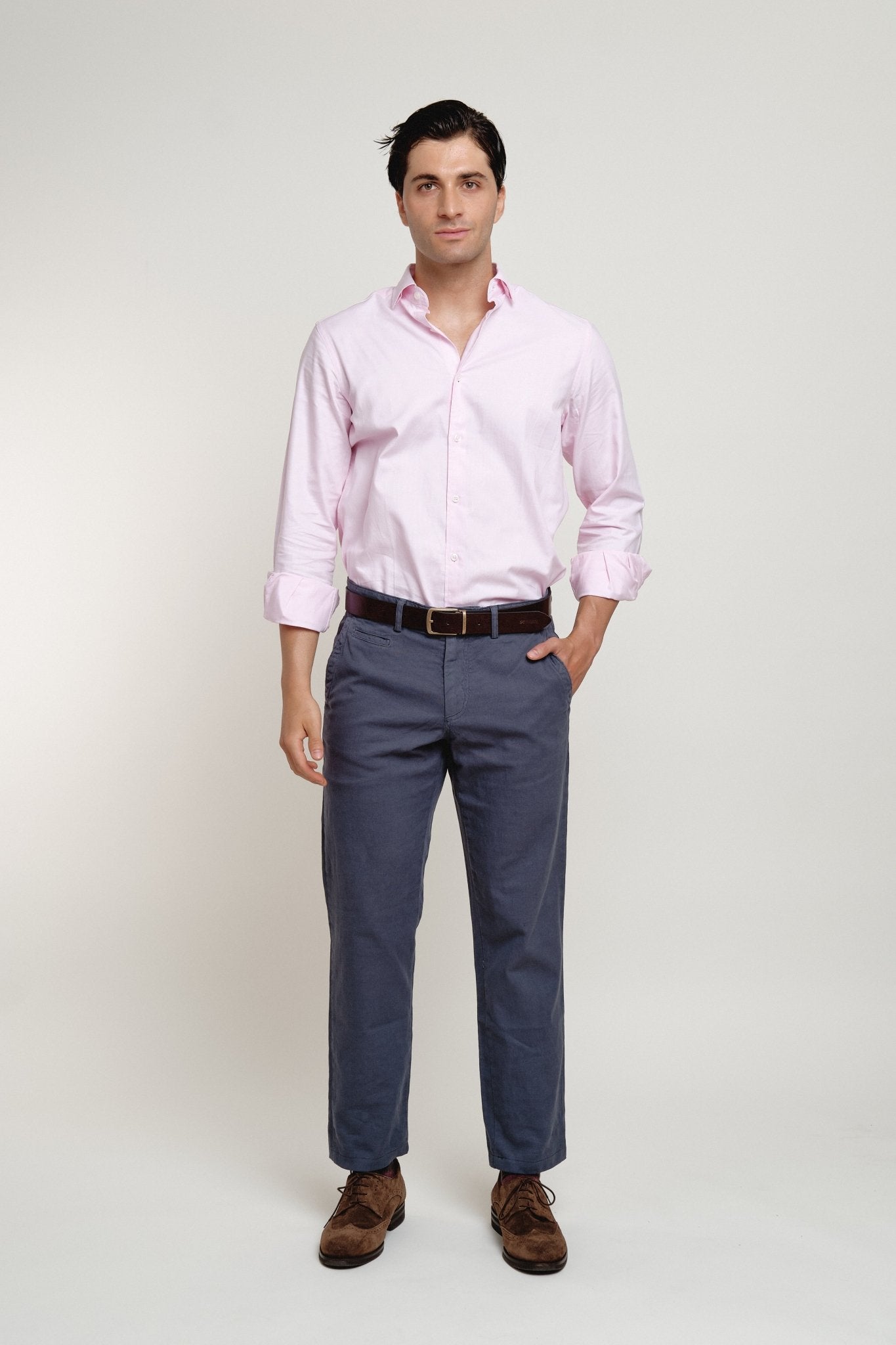 Camisa Oxford Classic Rosa - Sohhan