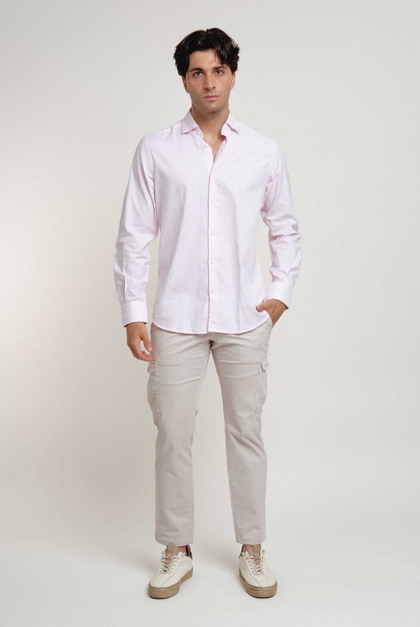 Camisa Oxford Harry Raya Rosa - Sohhan