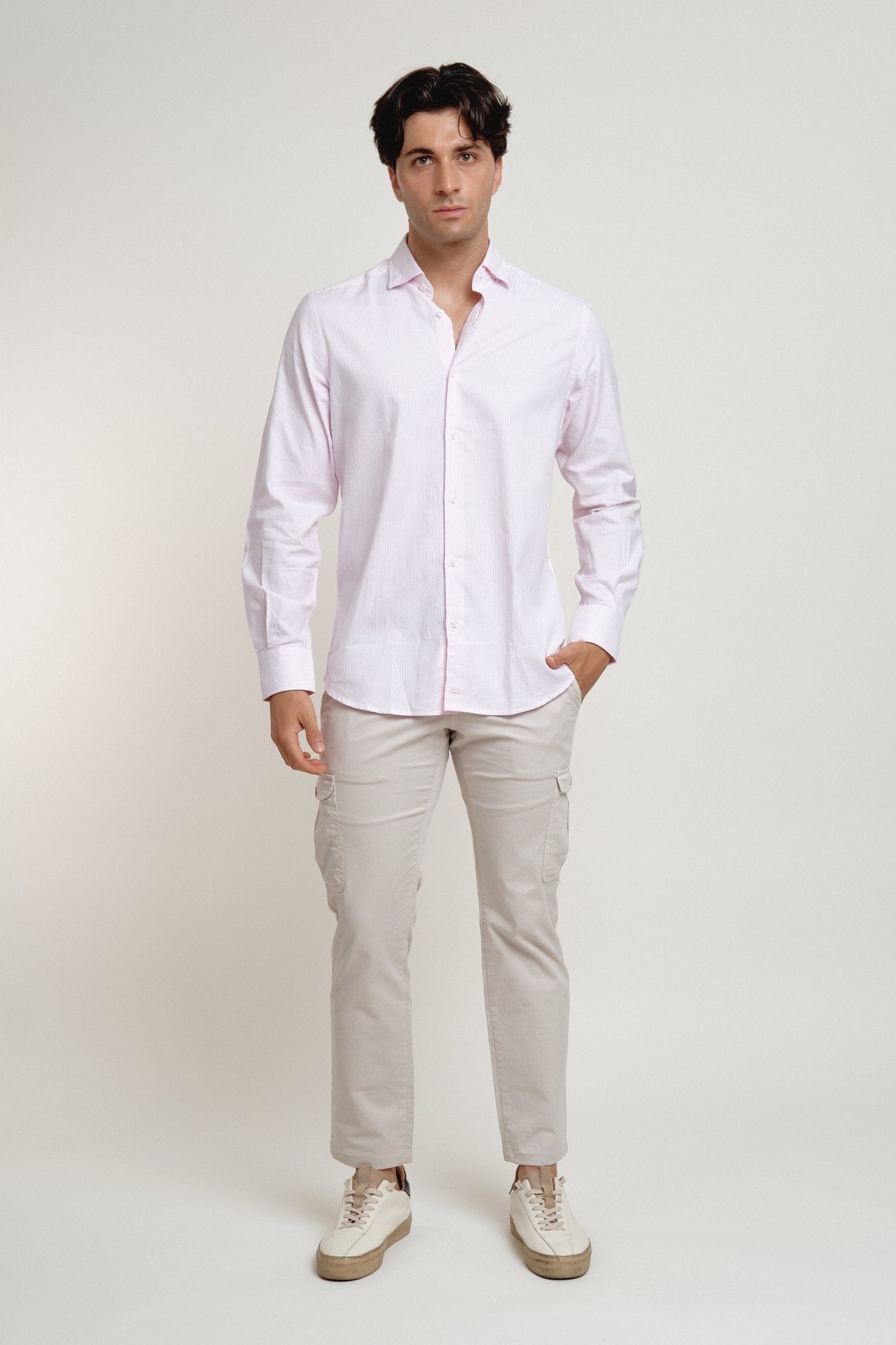 Camisa Oxford Harry Raya Rosa - Sohhan