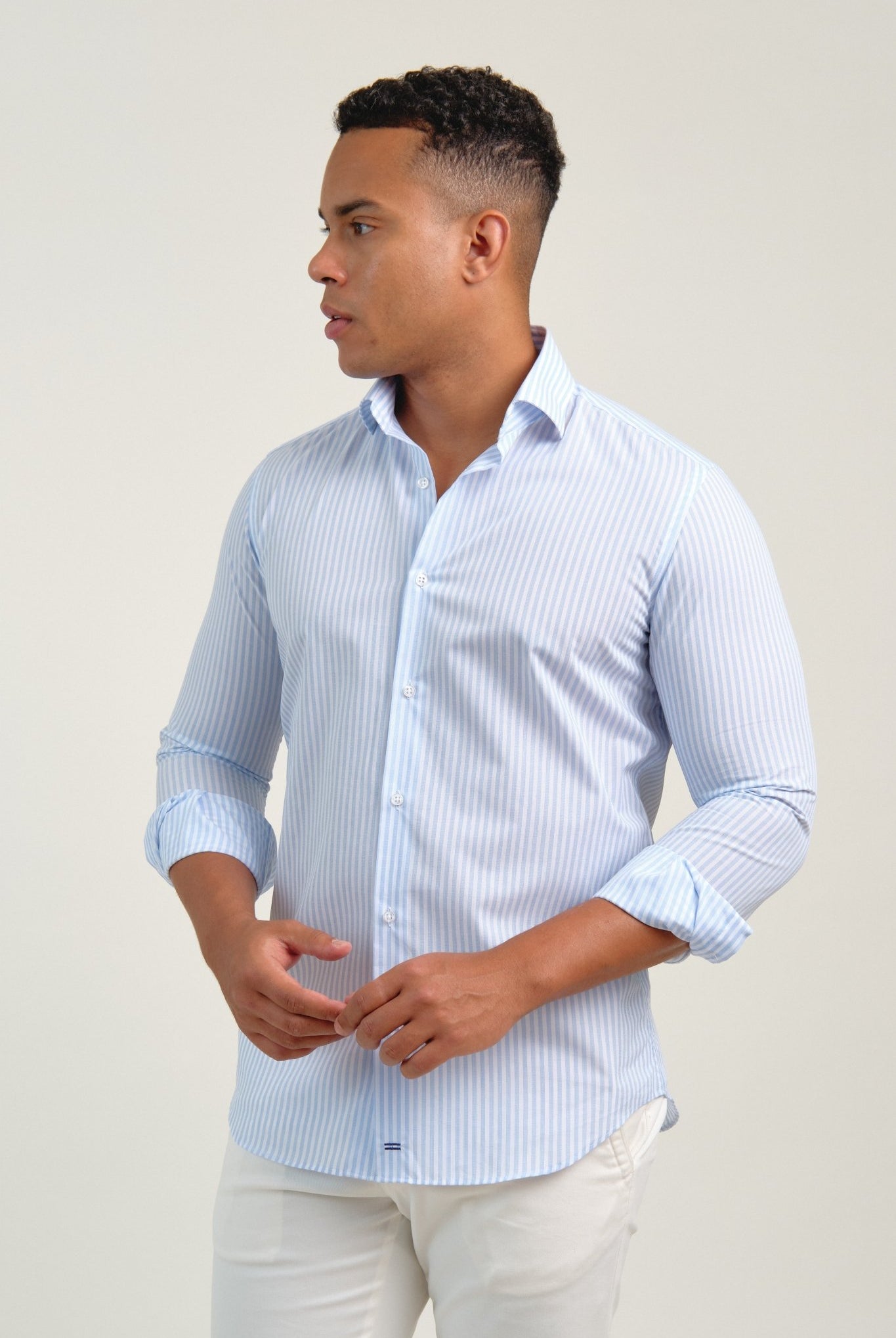 Camisa Oxford Sassari Raya Celeste - Sohhan