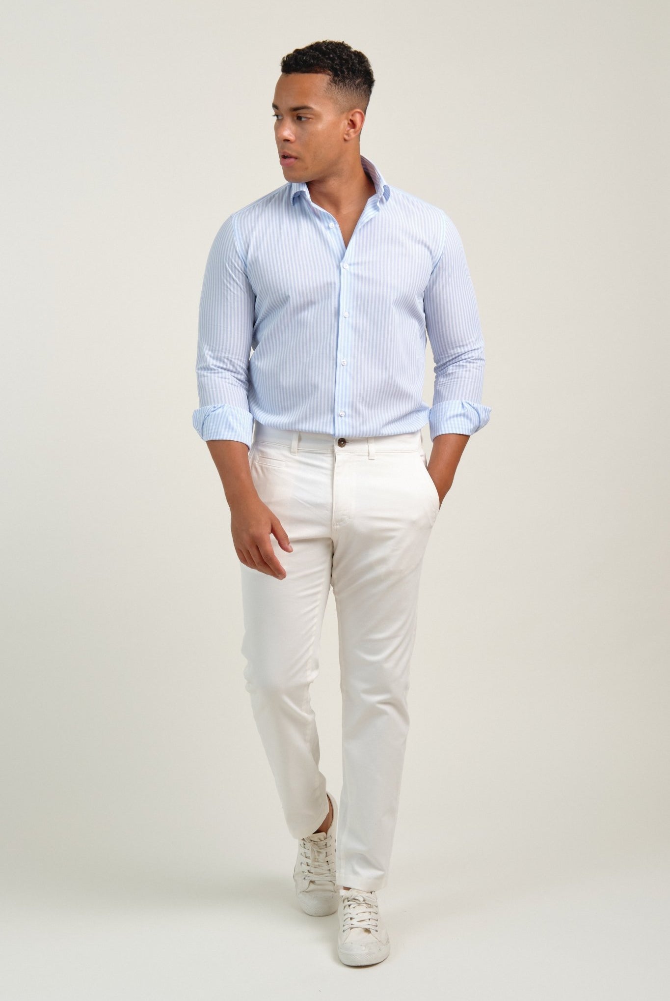 Camisa Oxford Sassari Raya Celeste - Sohhan