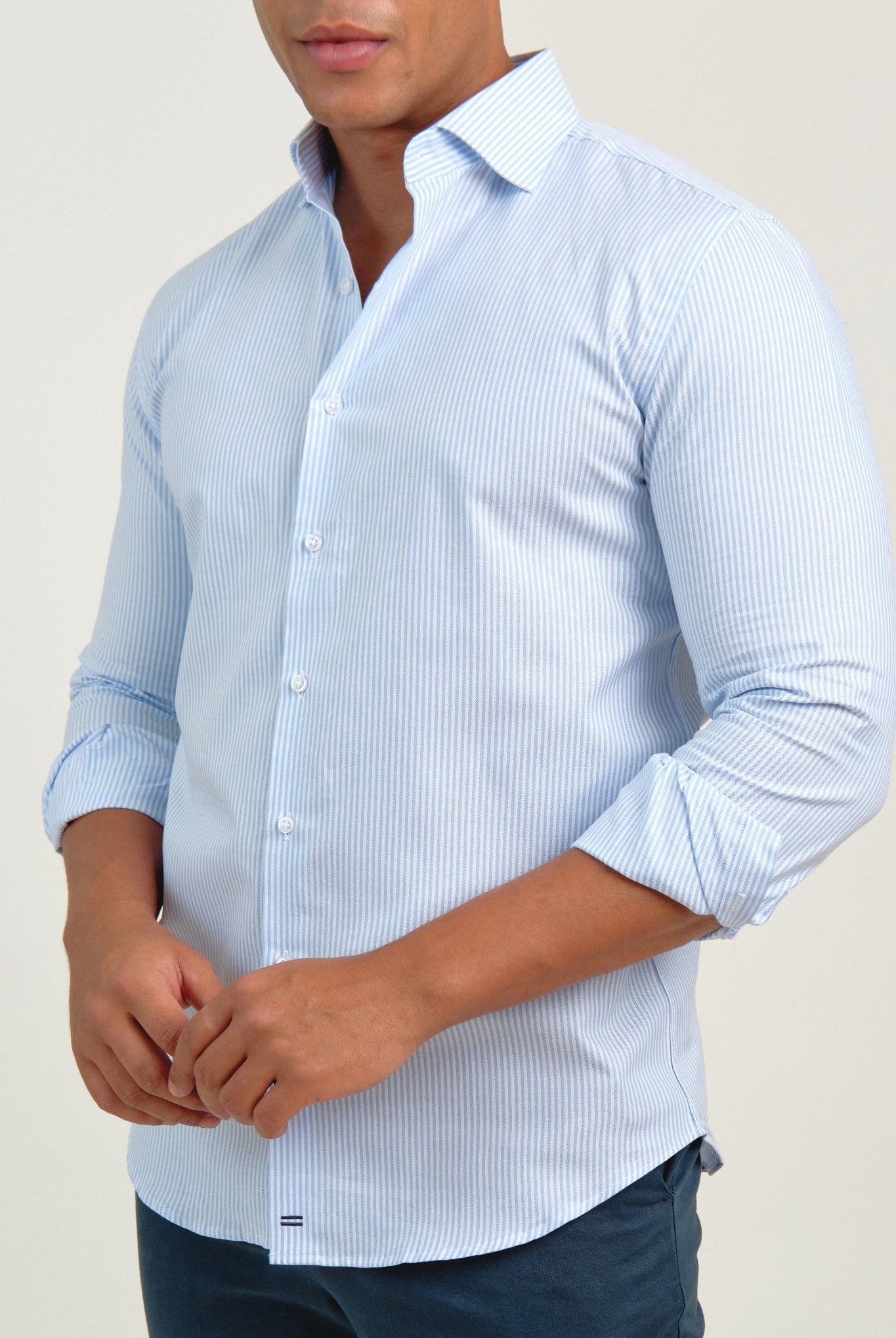 Camisa Oxford Treviso Raya Celeste - Sohhan