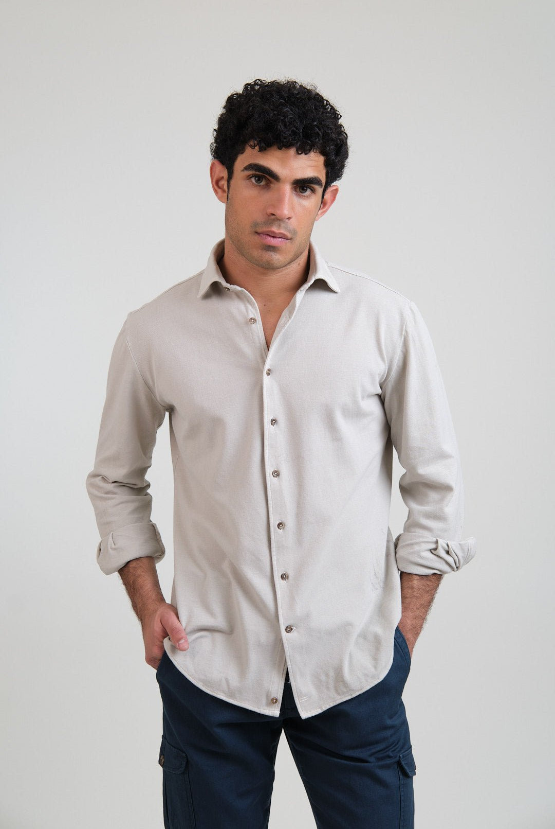 Camisa Piqué Bellandi Crudo - Sohhan