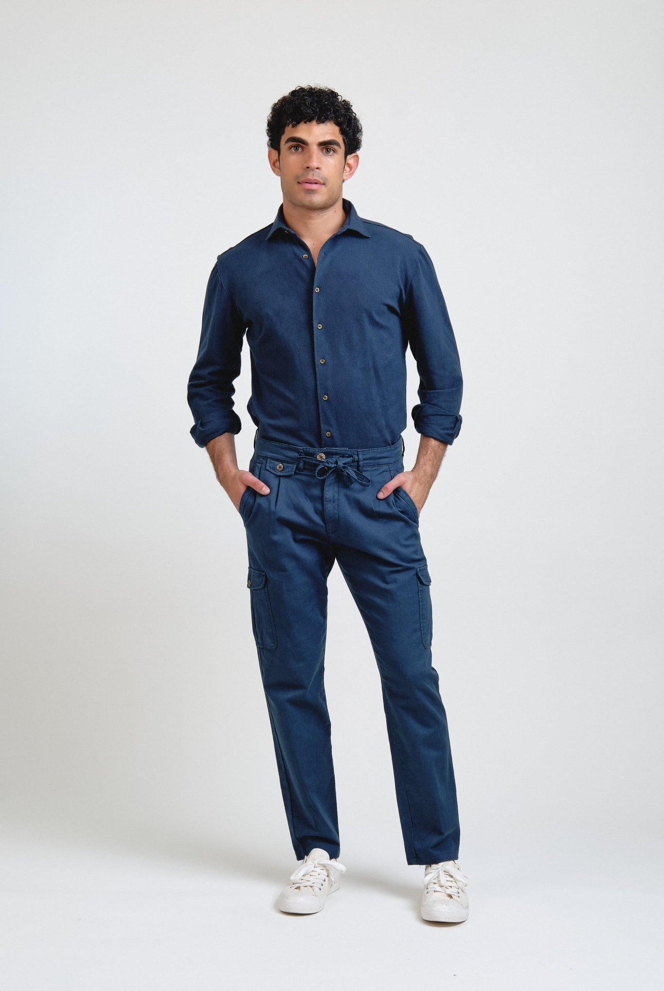 Camisa Piqué Bellandi Marino - Sohhan