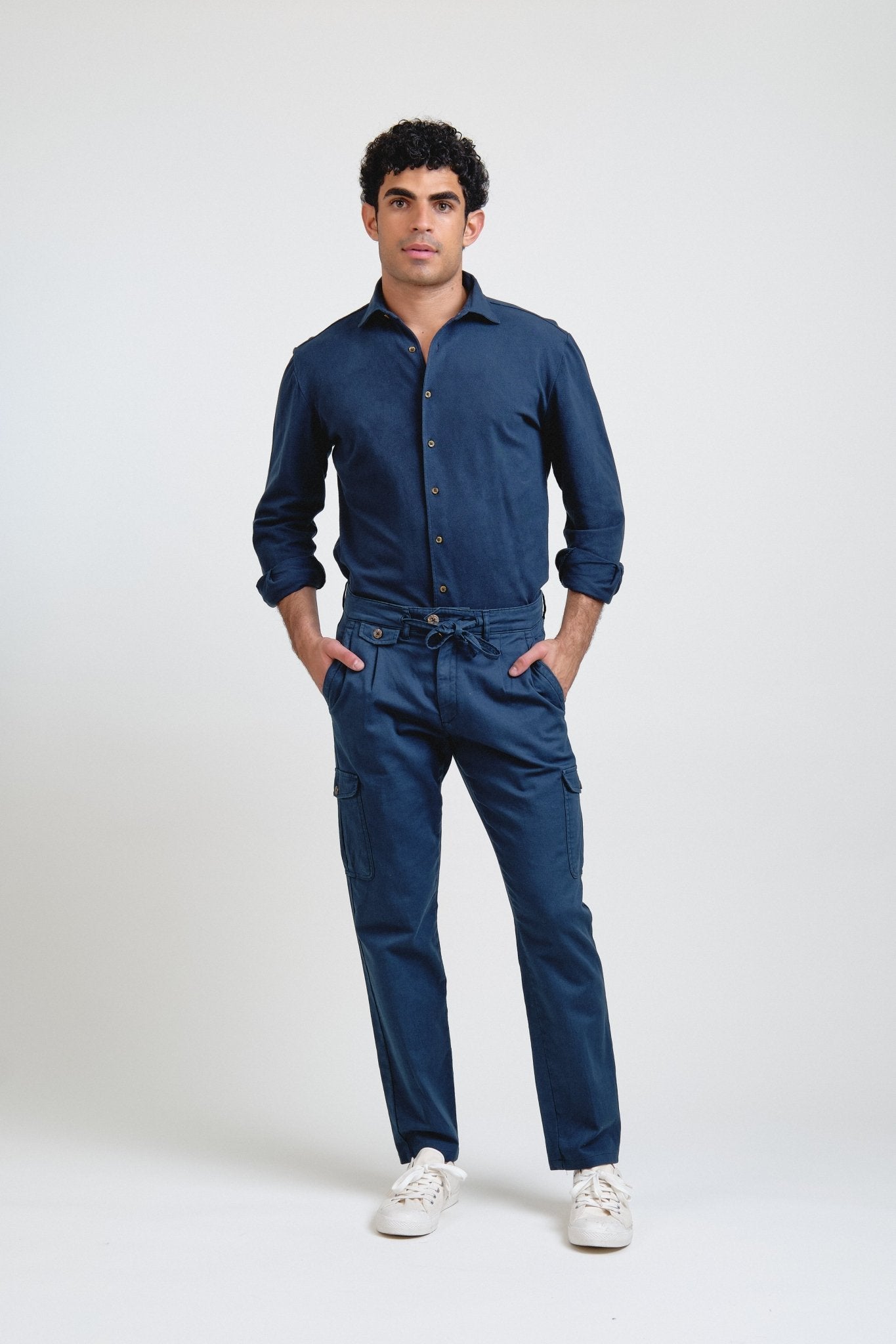 Camisa Piqué Bellandi Marino - Sohhan