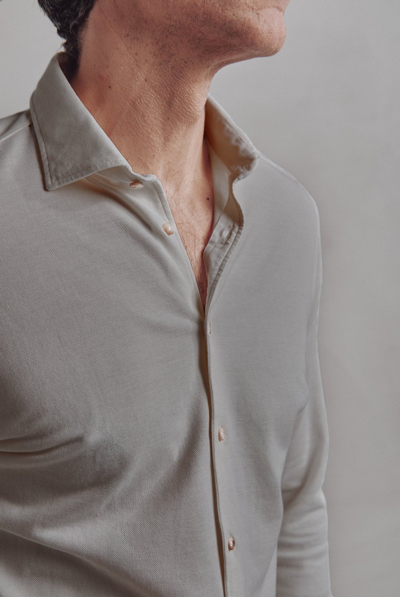 Camisa Piqué Marsella Gris Topo - Sohhan