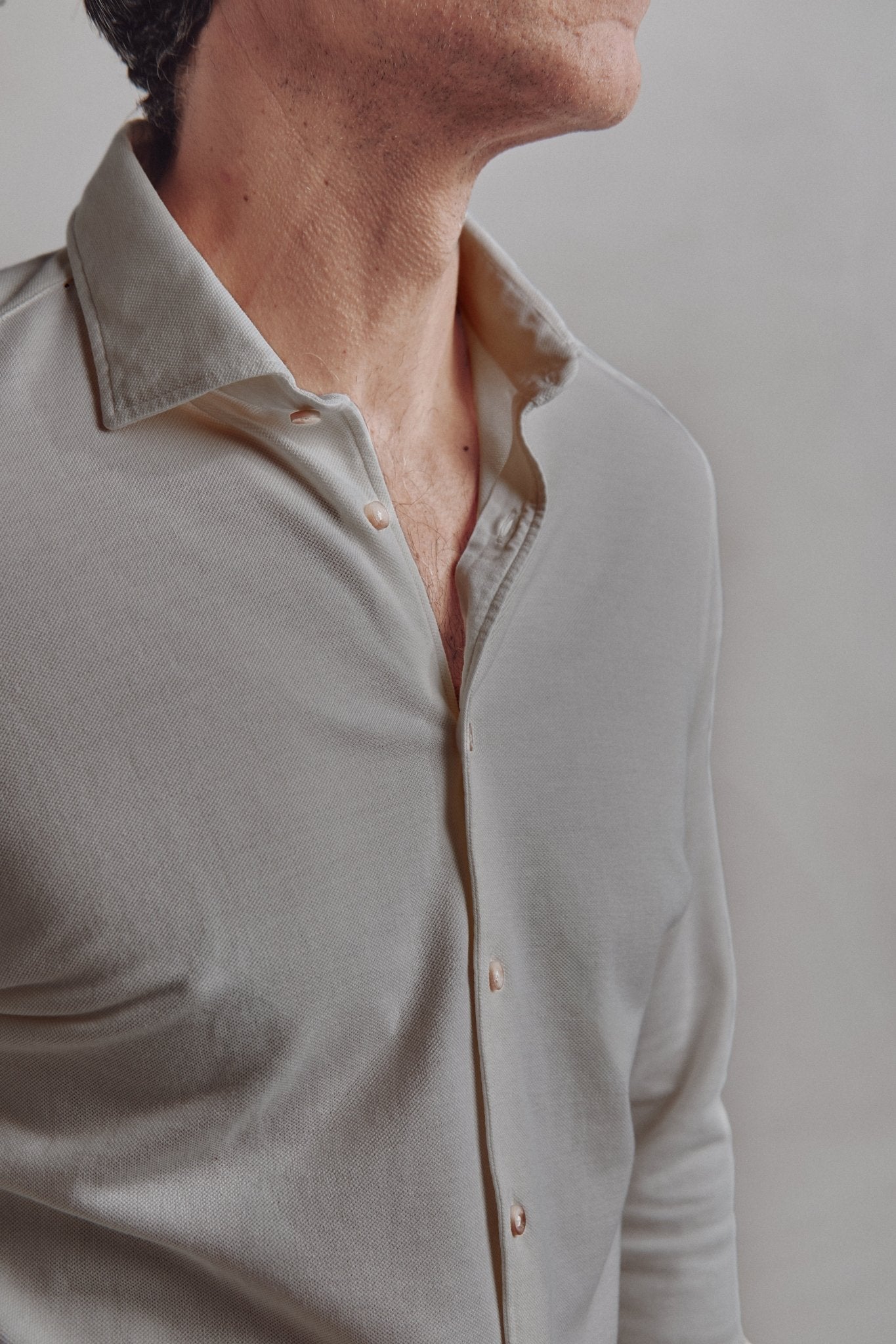 Camisa Piqué Marsella Gris Topo - Sohhan