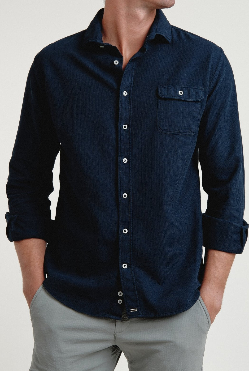 Camisa Theo Estructura Un Bolsillo Catania - Sohhan