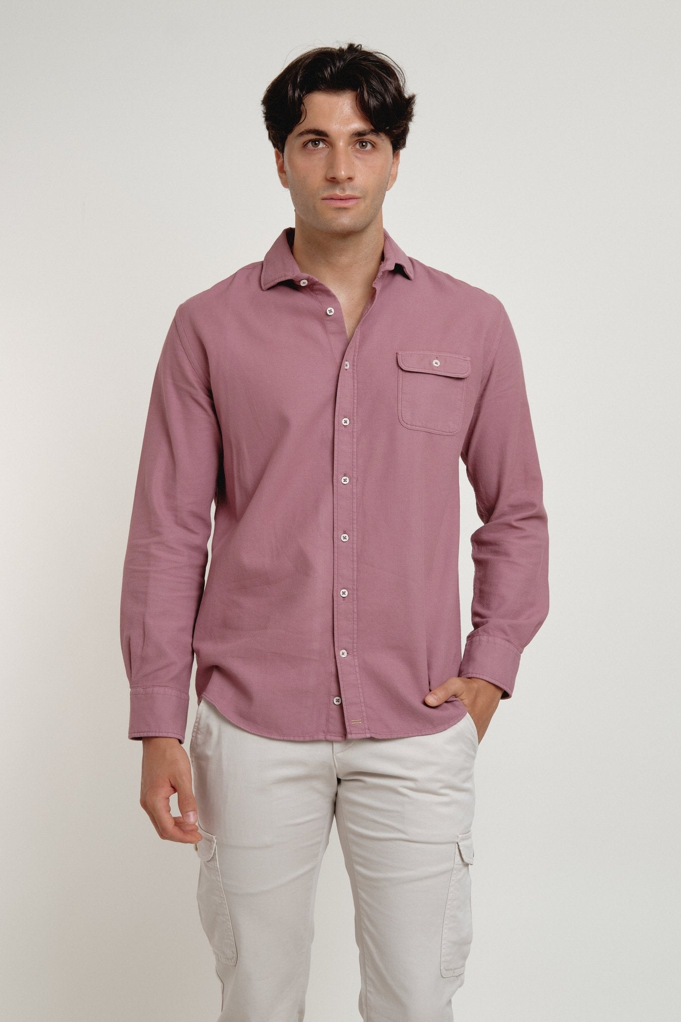 Camisa Theo Estructura Un Bolsillo Sintra - Sohhan