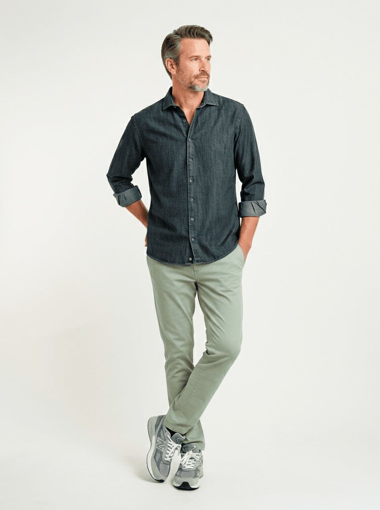 Camisa Vaquera Track Gris - Sohhan