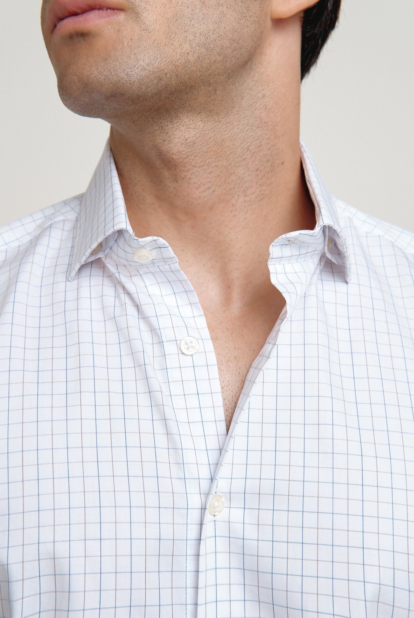 Camisa Verona Cuadros Azul y Marrón - Sohhan