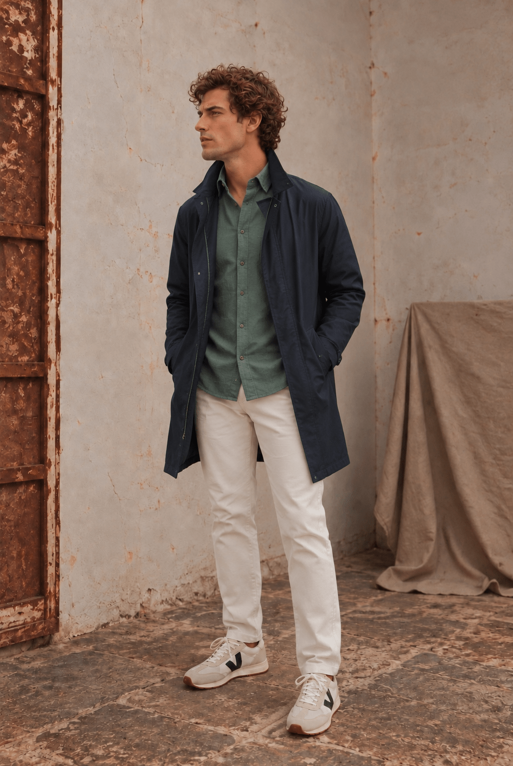 Camisa Wale Verde Inglés Un Bolsillo - Sohhan
