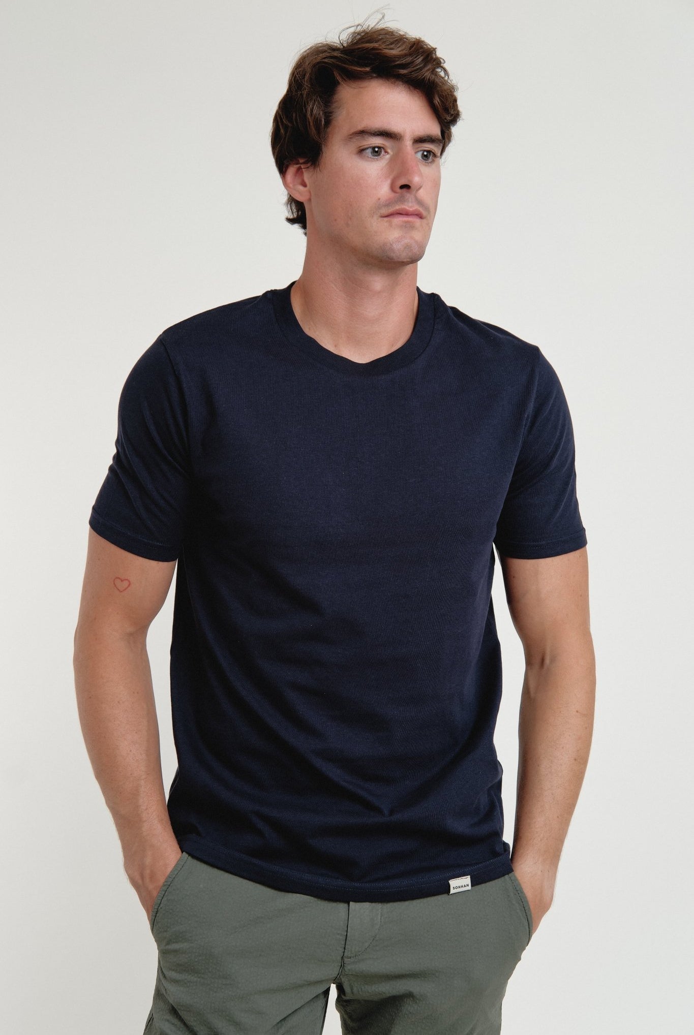 Camiseta Coltry Marino Básica - Sohhan