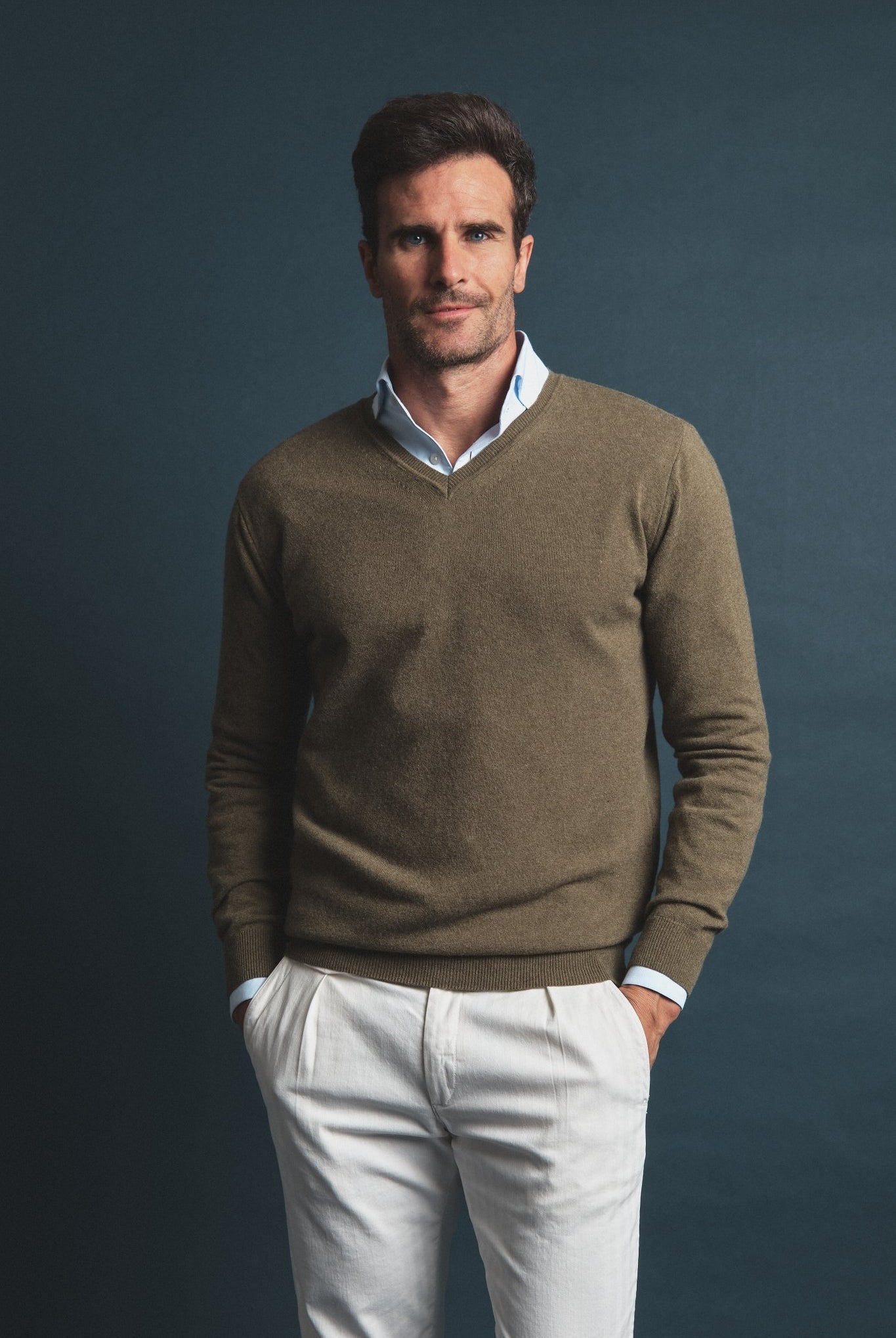 Cashmere Sweater Green Hustle Heritage - Sohhan