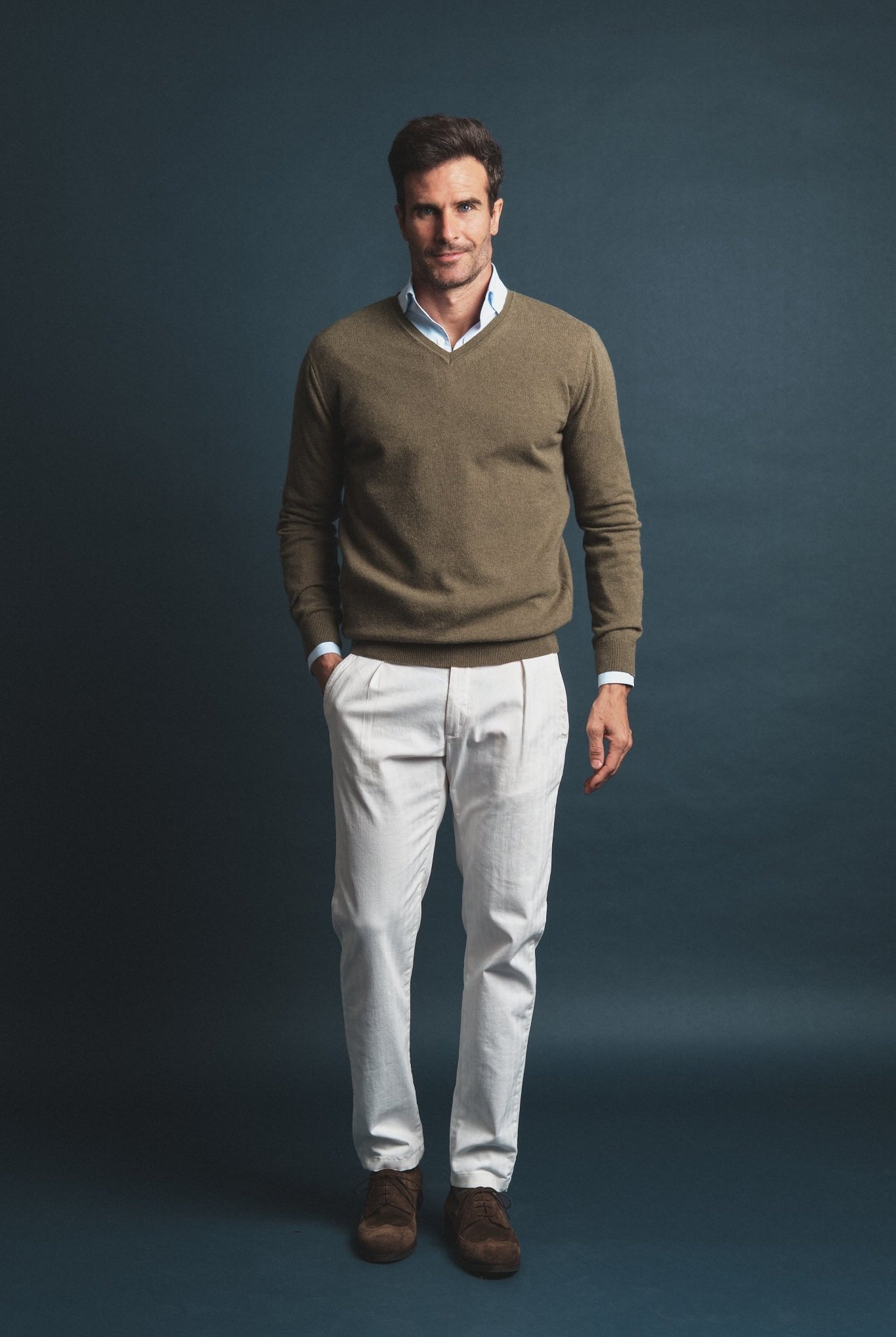 Cashmere Sweater Green Hustle Heritage - Sohhan