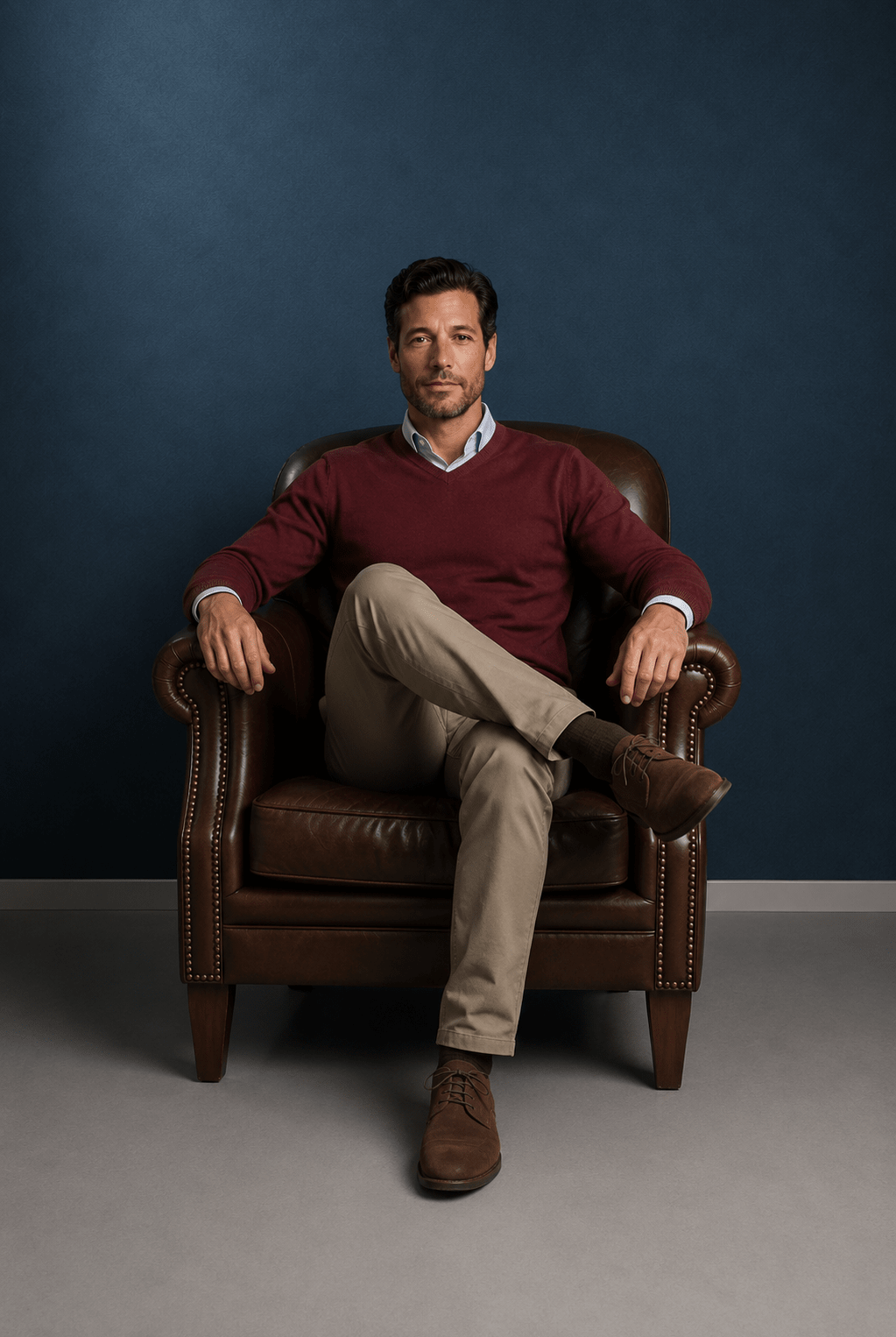 Cashmere Sweater Terracotta Hustle Heritage - Sohhan