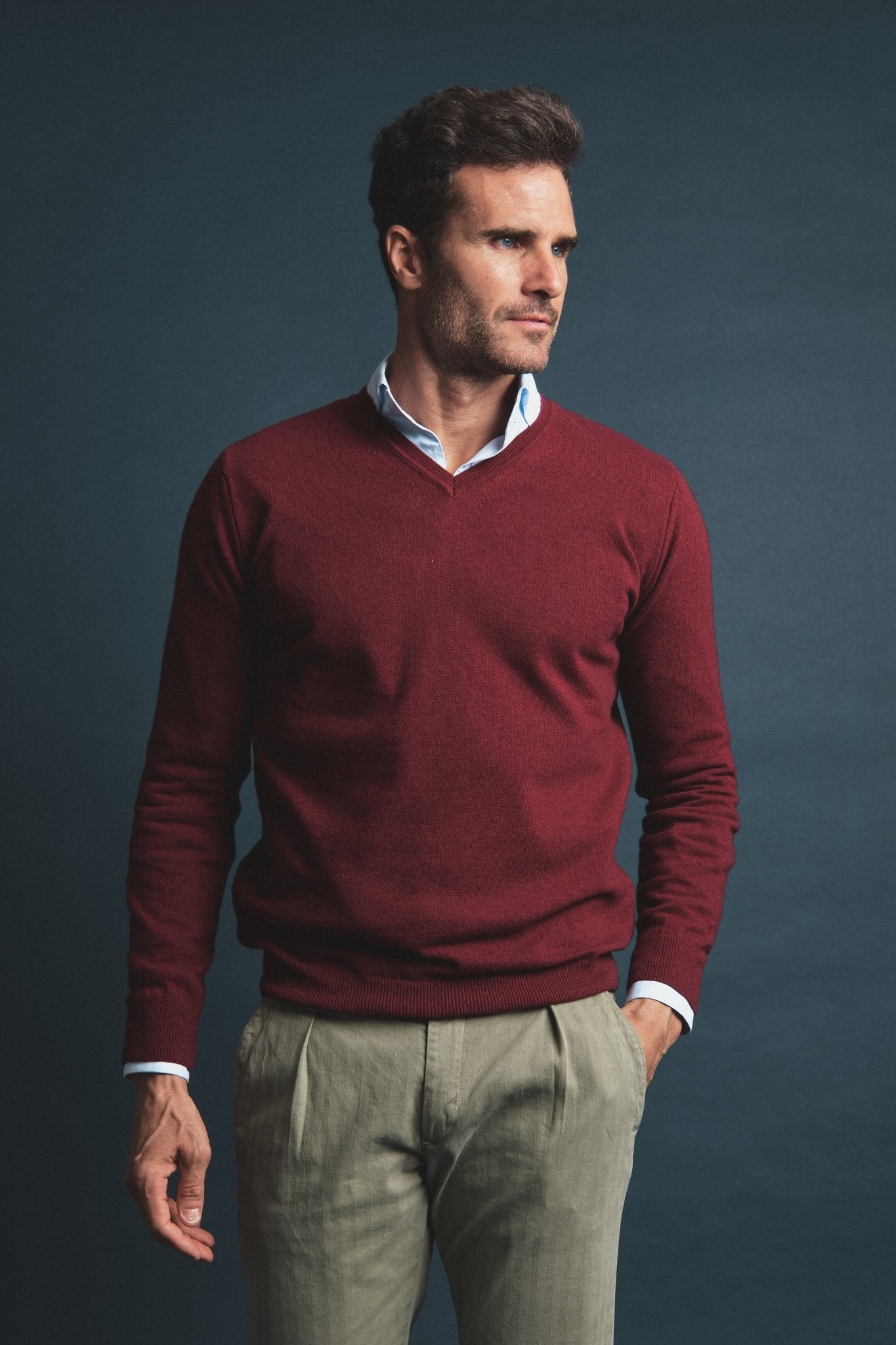 Cashmere Sweater Terracotta Hustle Heritage - Sohhan