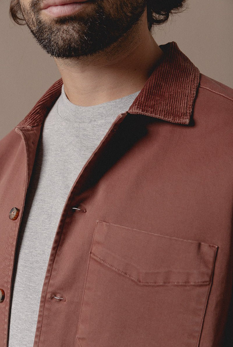 Chaqueta Bob Cuello Pana Terracota - Sohhan