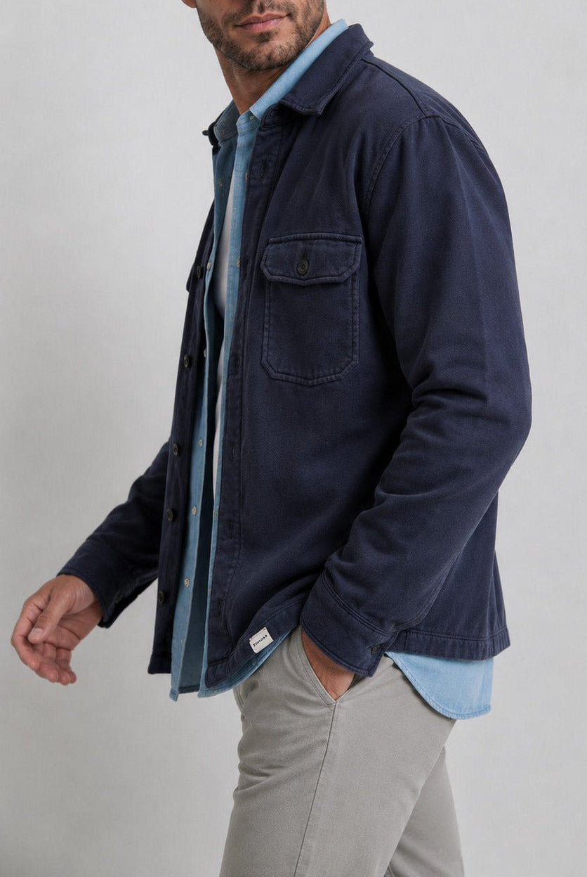 Chaqueta Tribeca Felpa Marino - Sohhan