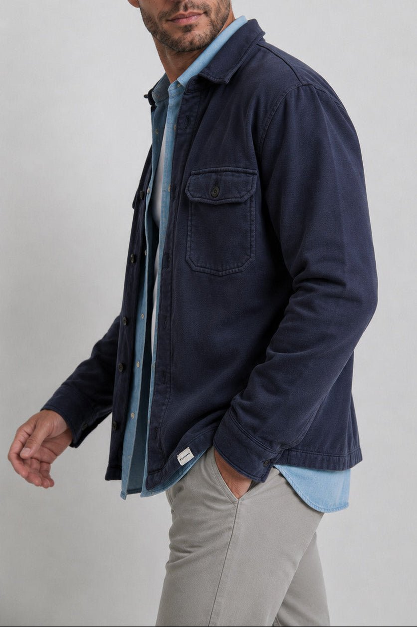 Chaqueta Tribeca Felpa Marino - Sohhan