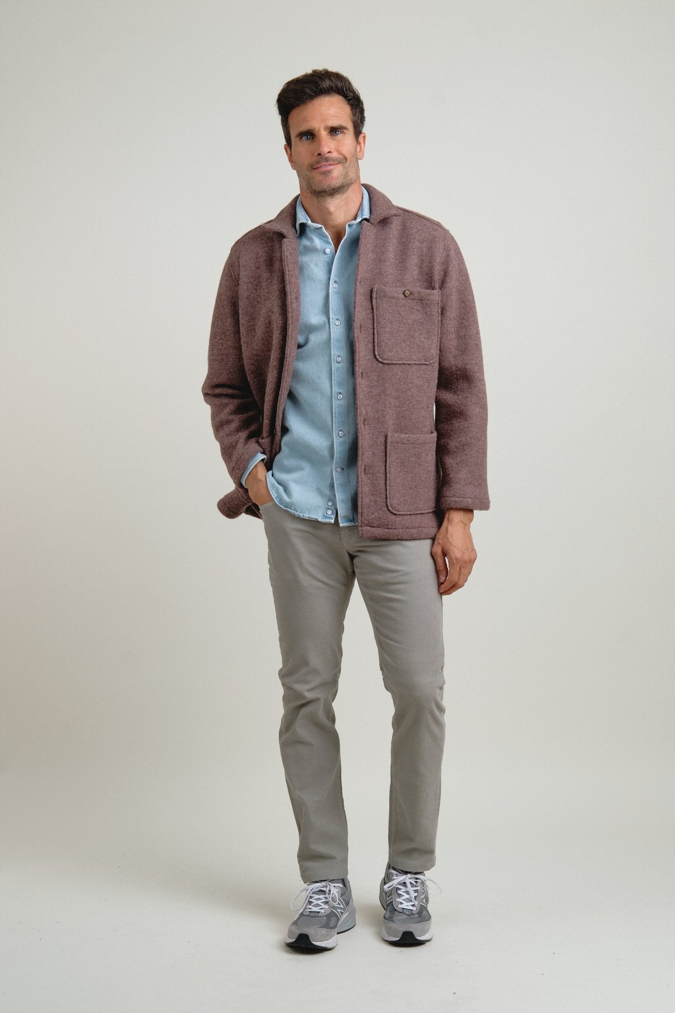 Chaqueta Wool Melange Marrón - Sohhan