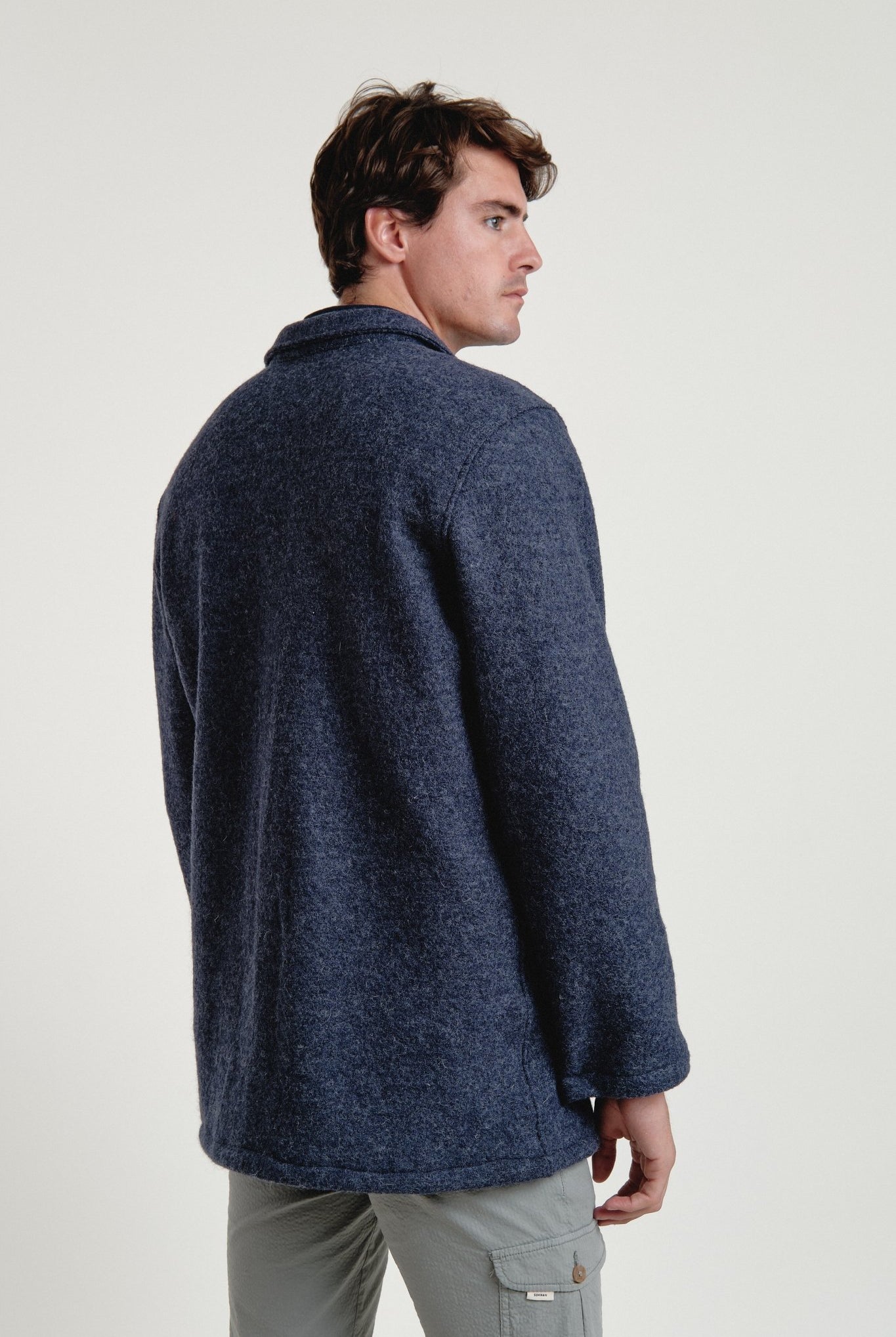 Chaqueta Wool Melange Navy - Sohhan