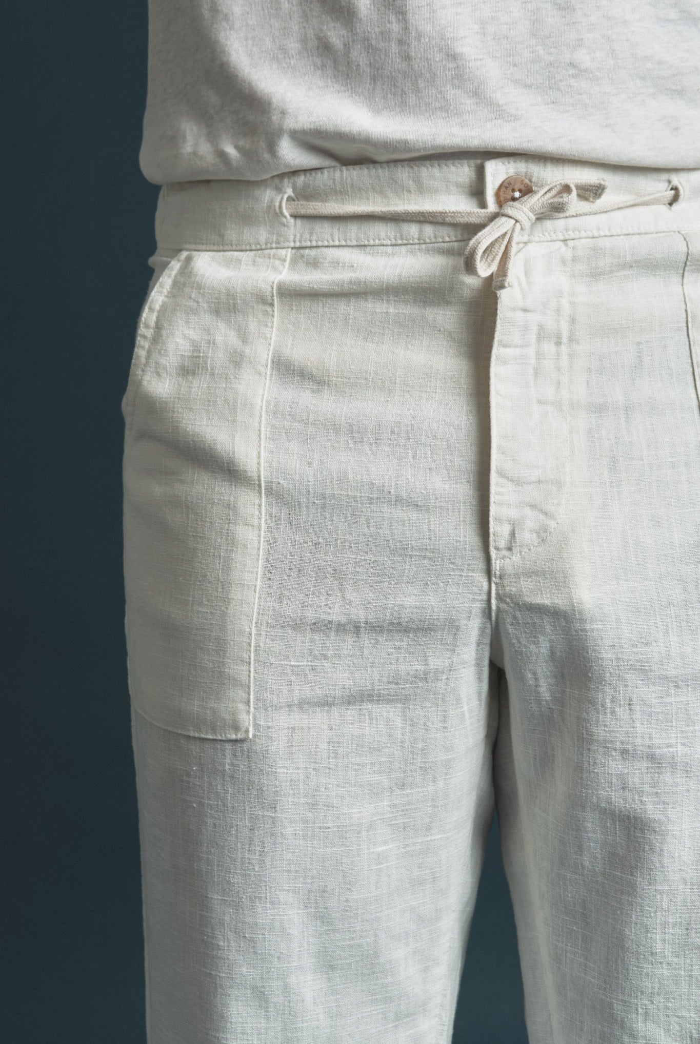 Chino Linen Offwhite Hustle Heritage - Sohhan