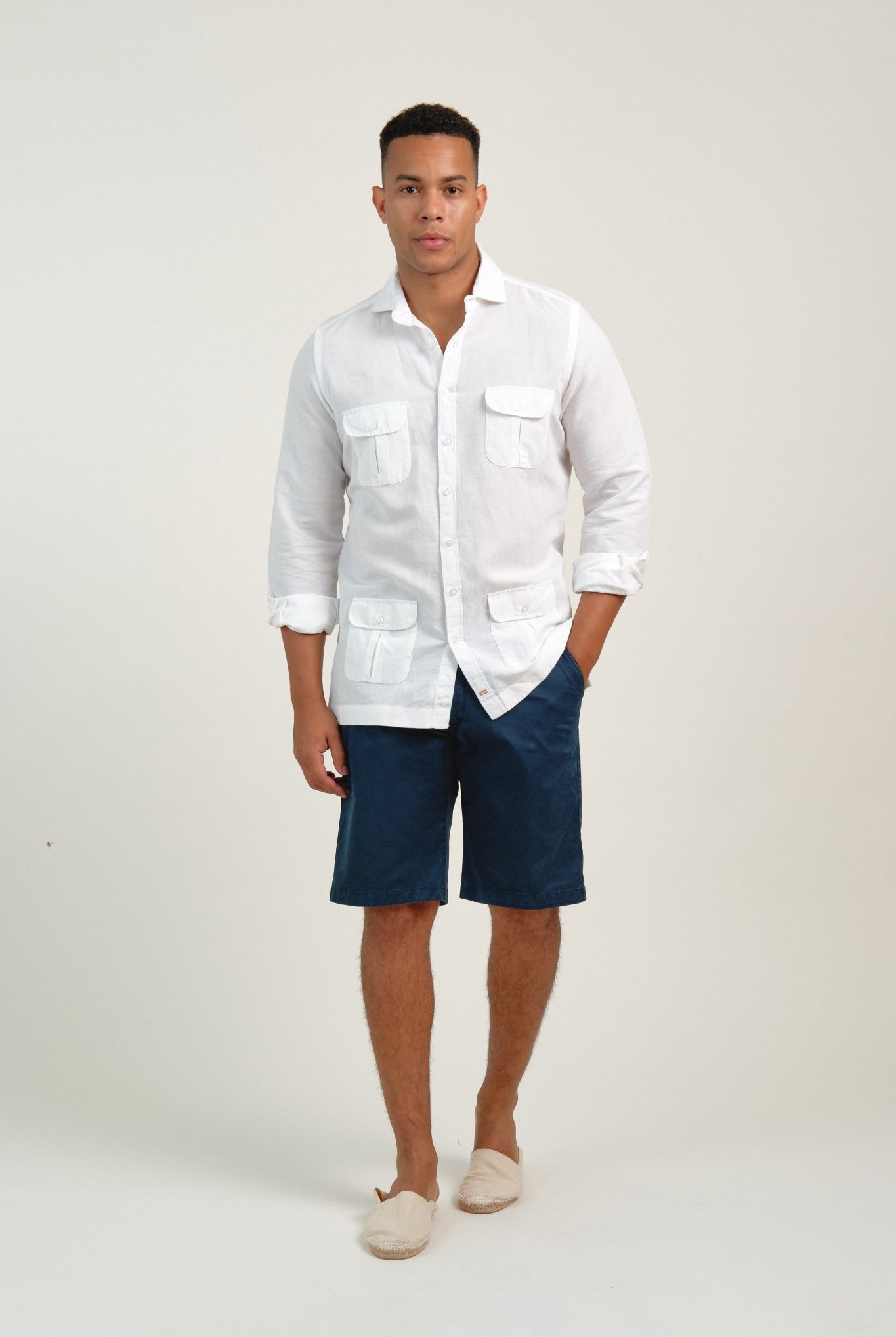 Guayabera Lino Yakarta Blanco - Sohhan